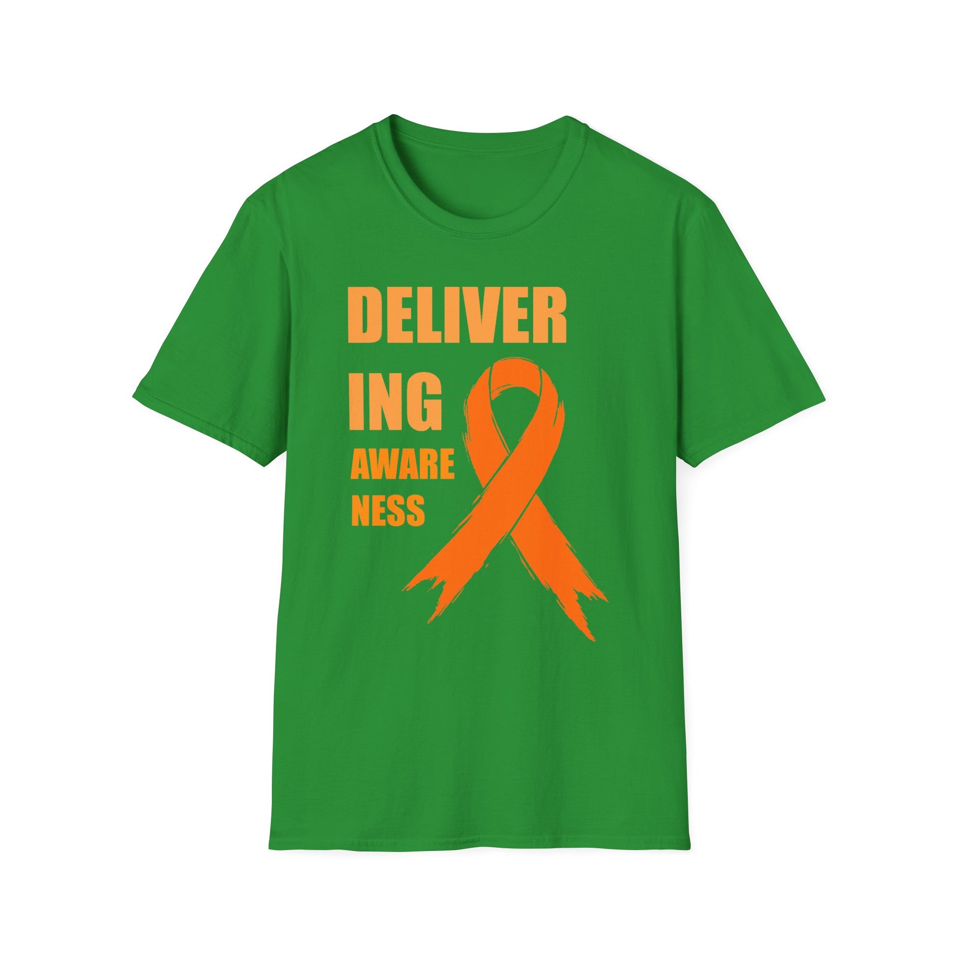Multiple Sclerosis Awareness Shirt – Delivering Awareness Orange Ribbon Support Tee
