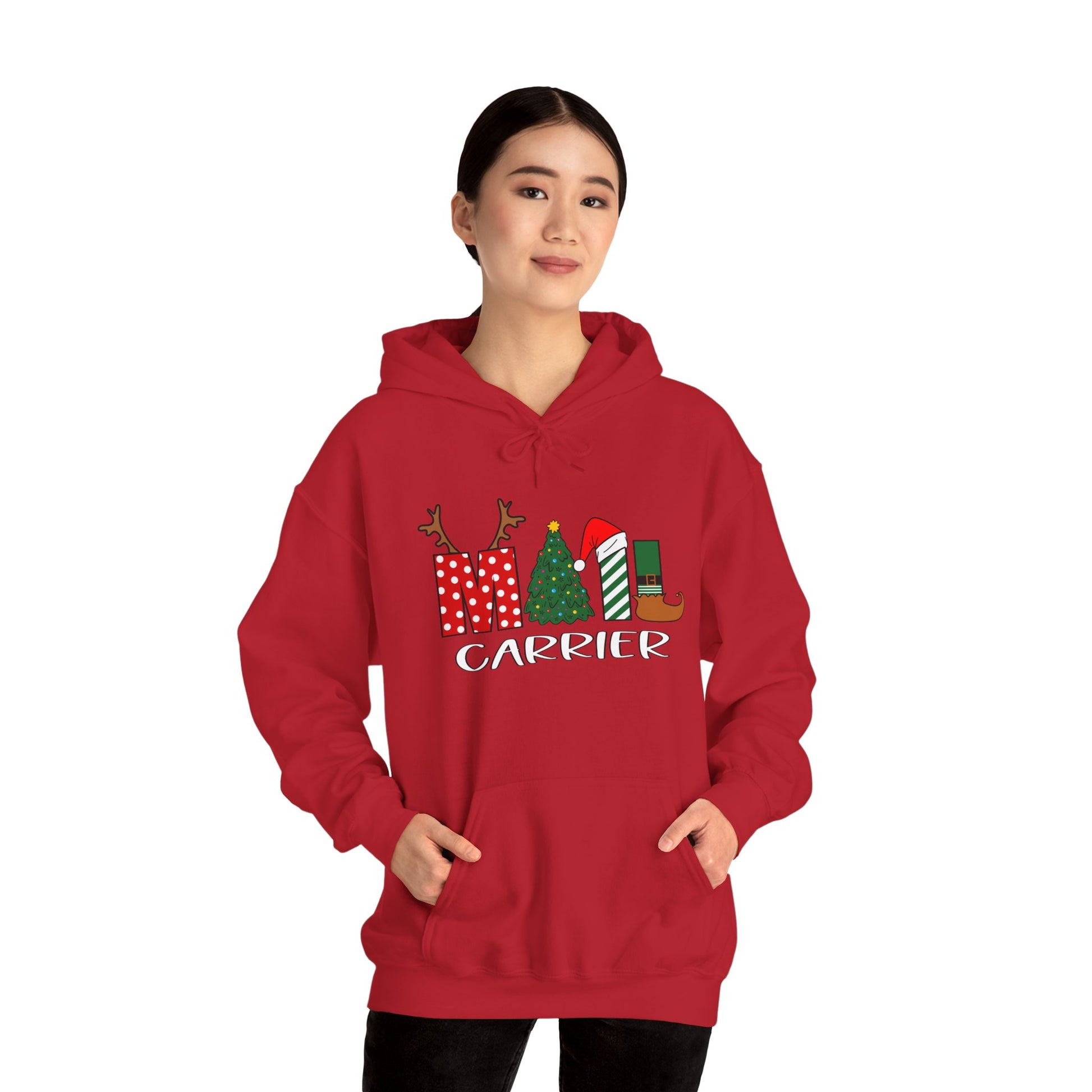 Festive Mail Carrier Holiday Sweatshirt – Mail Carrier Christmas Hoody.