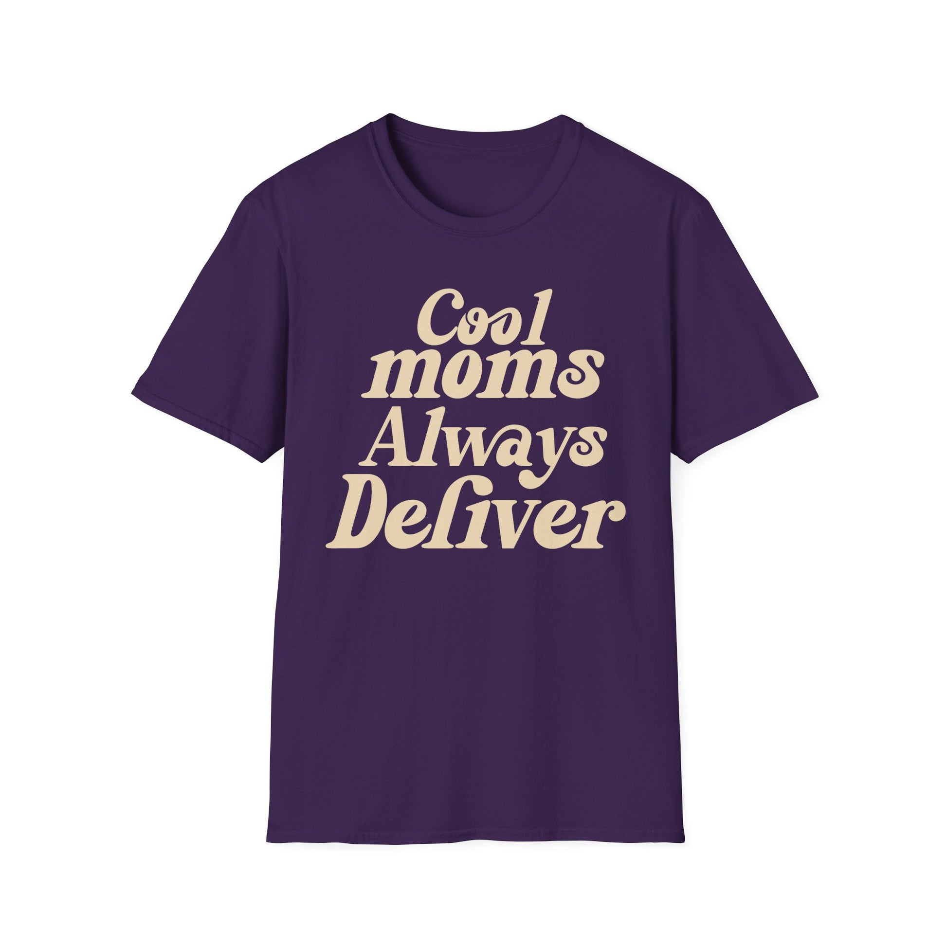 Cool Moms Always Deliver T-Shirt — Funny graphic tee for postal workers, gift idea for mom