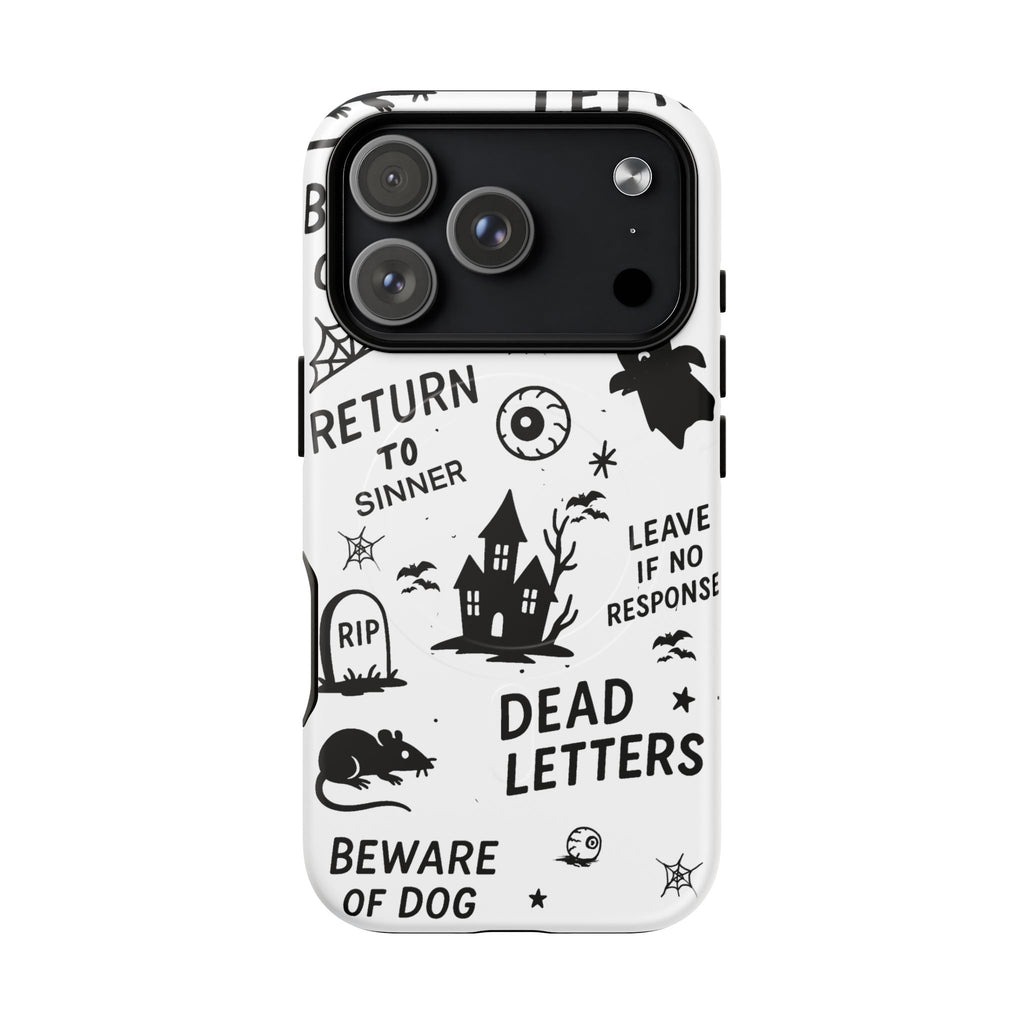 Spooky Phone Case, Halloween Accessory, Tough Magnetic Cases, Unique Gift, Gothic Style Tech Cover, Cell Phone Protector