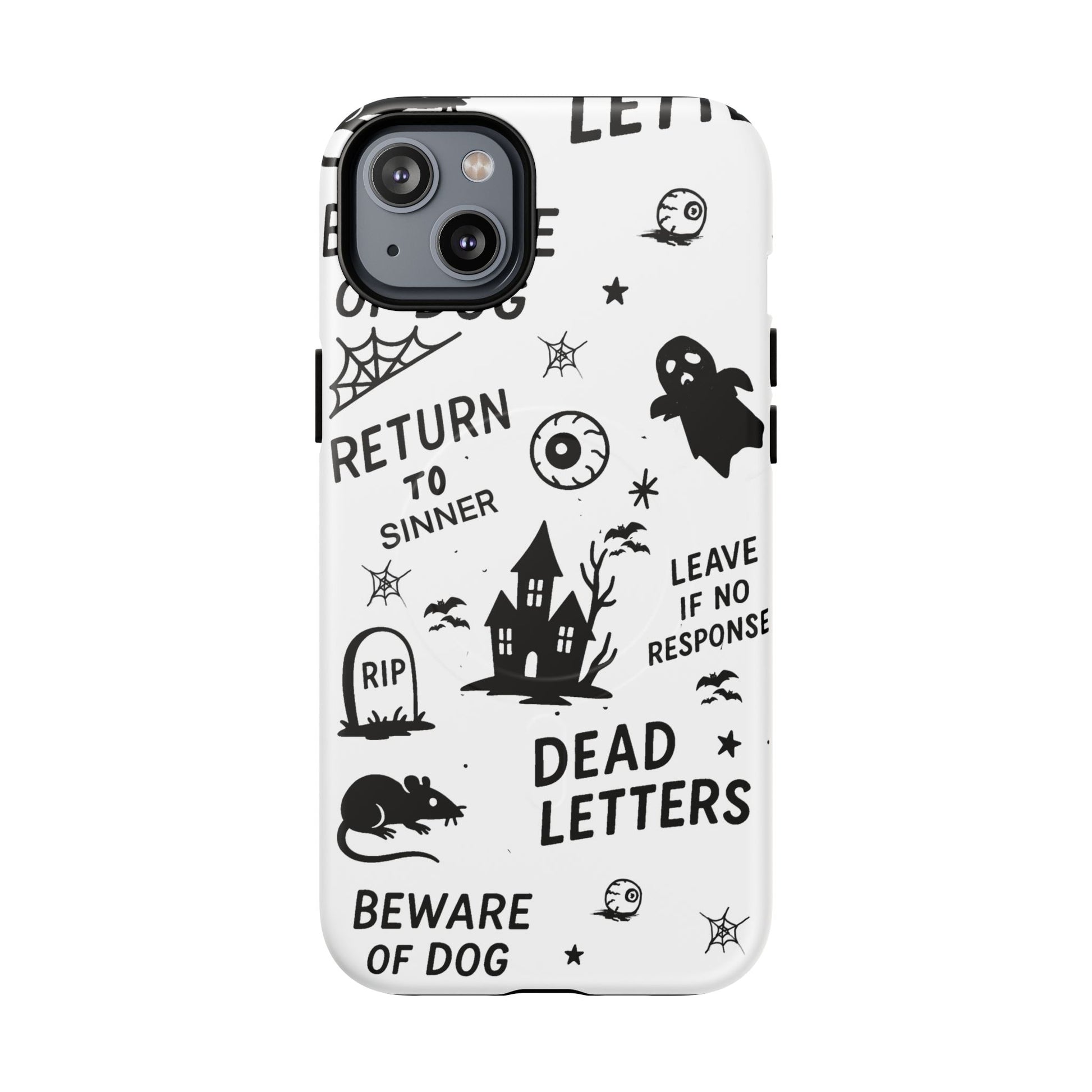 Spooky Phone Case, Halloween Accessory, Tough Magnetic Cases, Unique Gift, Gothic Style Tech Cover, Cell Phone Protector