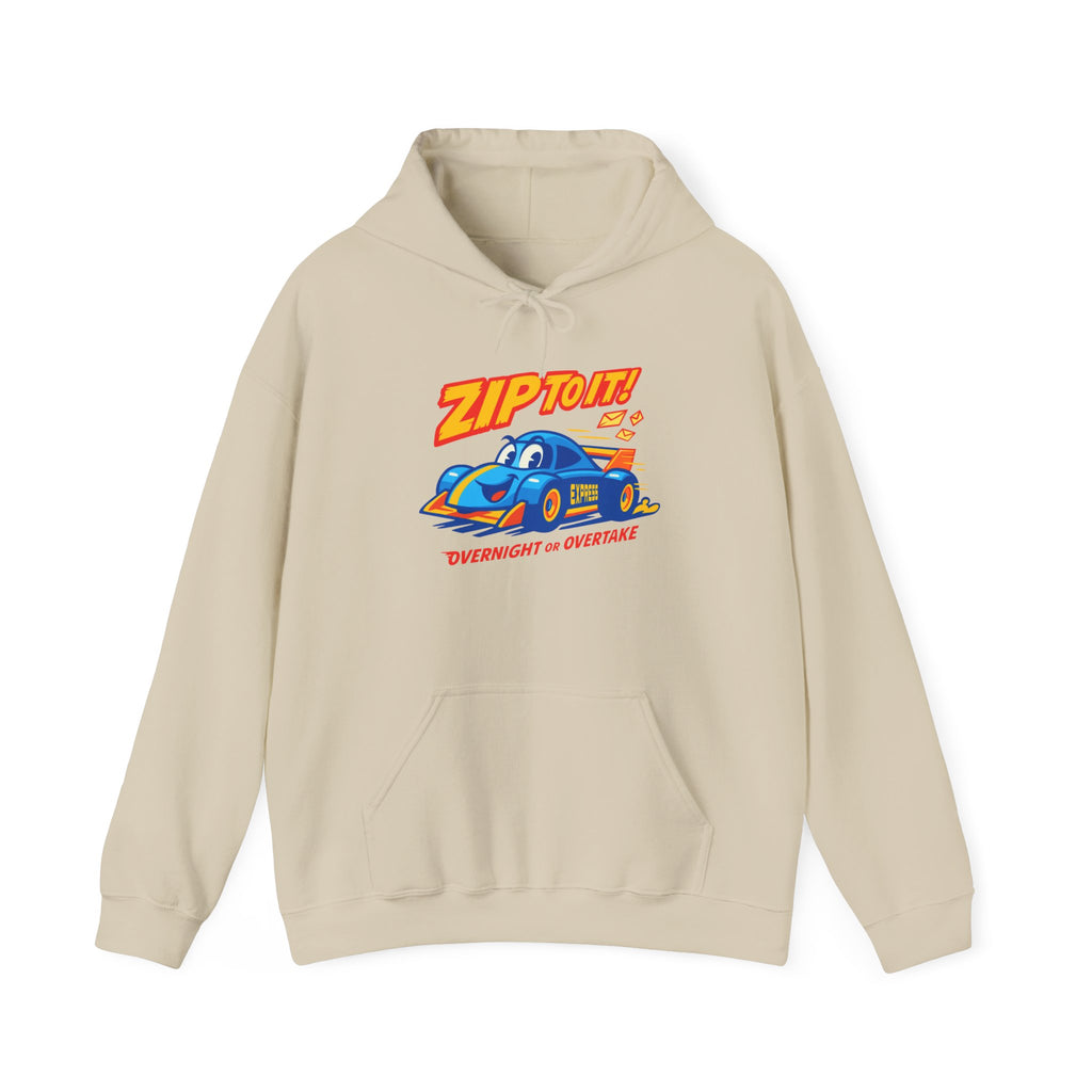 Zip It! Unisex Heavy Blend™ Hooded Sweatshirt - Fun Car Design, Gift for Car Lovers, Cozy Hoodie for Everyday Wear, Cool Graphic Sweatshirt