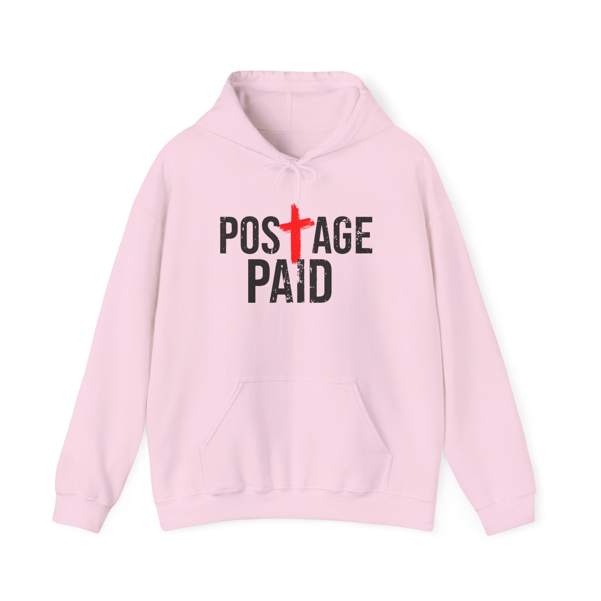 Postage Paid Graphic Hoodie, Christian Hoody, Gifts for Postal Workers, Inspirational Gifts, Inspirational Hoody.