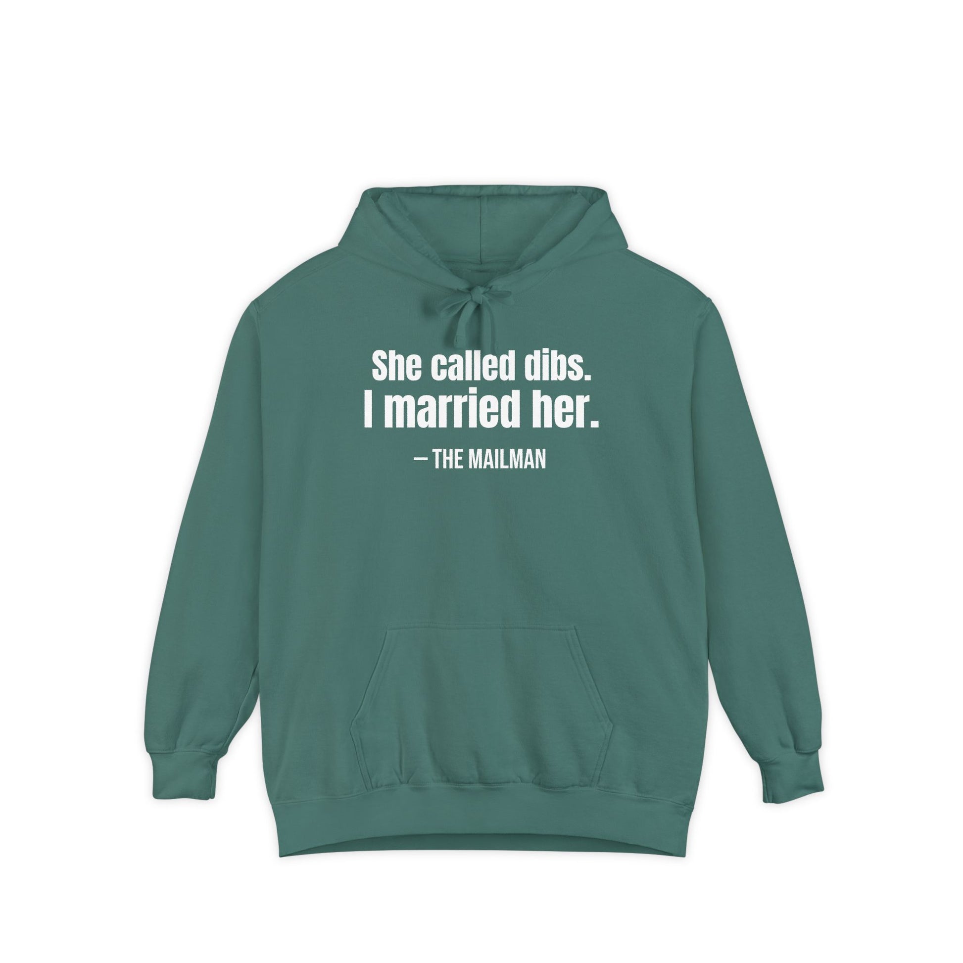 She Called Dibs I Married Her Hoodie – Funny Couple Hoodie, Husband Humor Pullover, Matching Set Gift