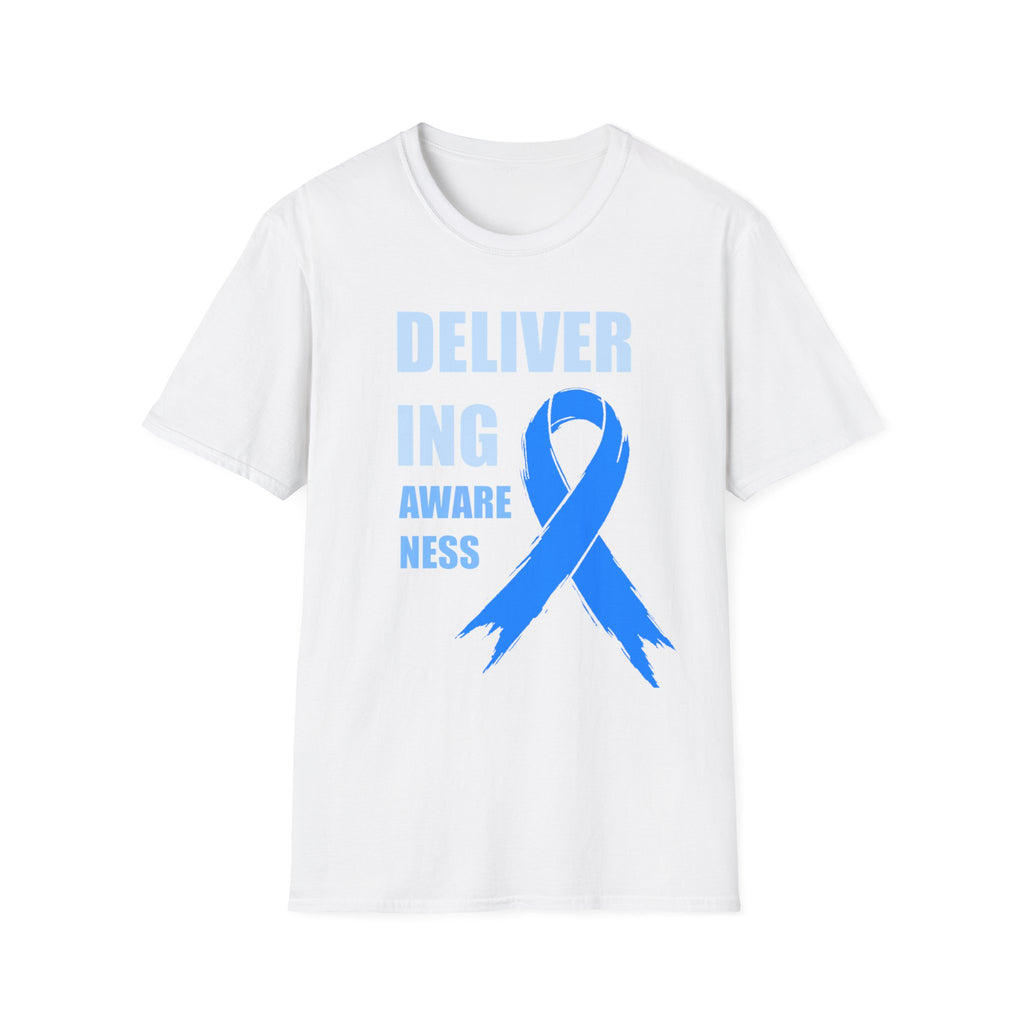 Prostate Cancer Awareness Shirt – Delivering Awareness Light Blue Ribbon Support Tee