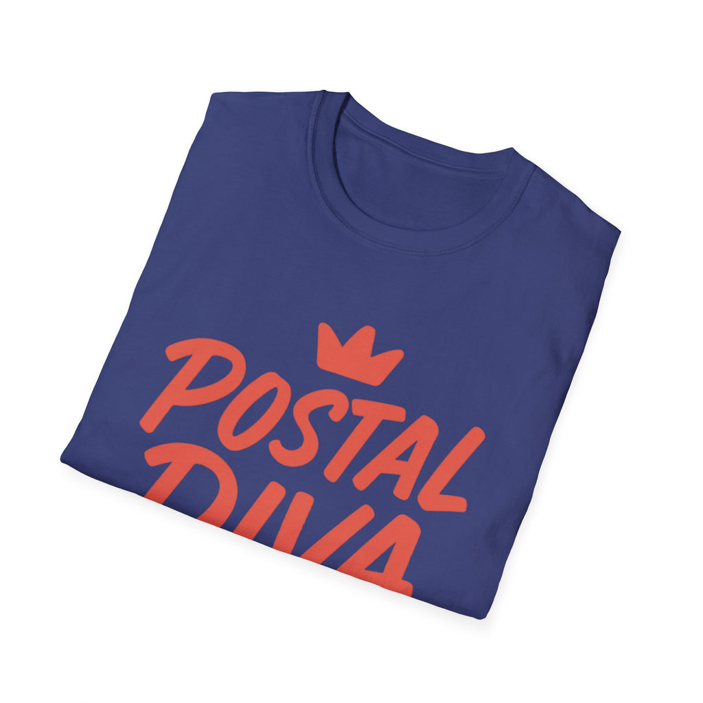 Postal Diva Unisex T-Shirt - Fun Gift for Postal Workers, Casual Wear, Birthday, Holidays, Graphic Tee