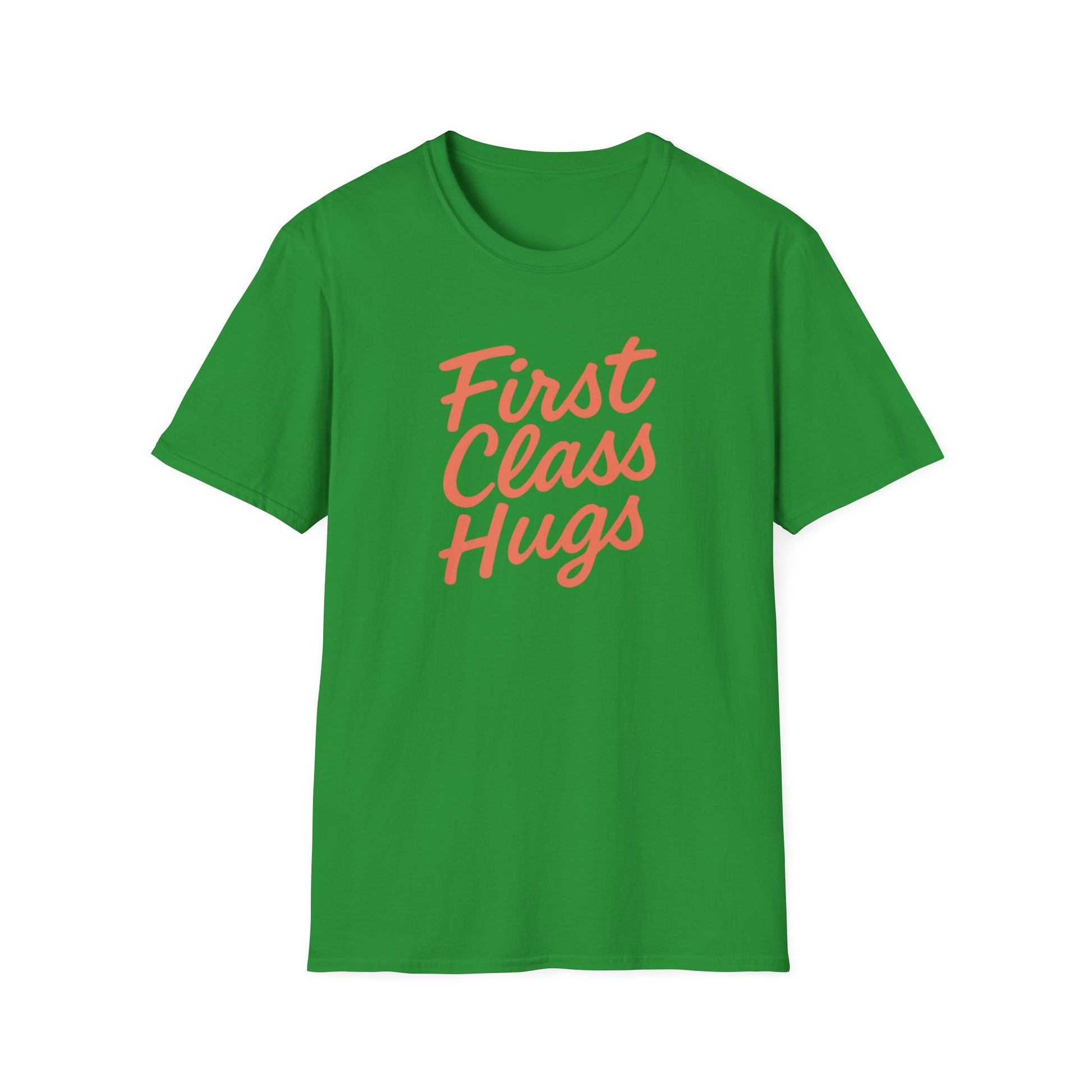 First Class Hugs Unisex Softstyle T-Shirt, Cute Gift for Friends, Cozy Casual Wear, Perfect for Birthdays, Family Gatherings, Everyday [...]