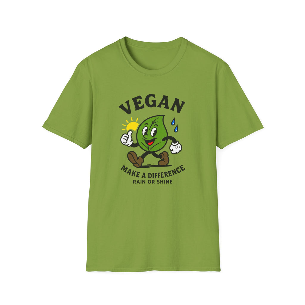 Vegan Awareness T-Shirt, Unisex Softstyle Tee, Eco-Friendly Fashion, Mail Carrier, Cute Vegan Gifts, Plant-Based Lifestyle Apparel, Postal Worker, Perfect for Earth Day