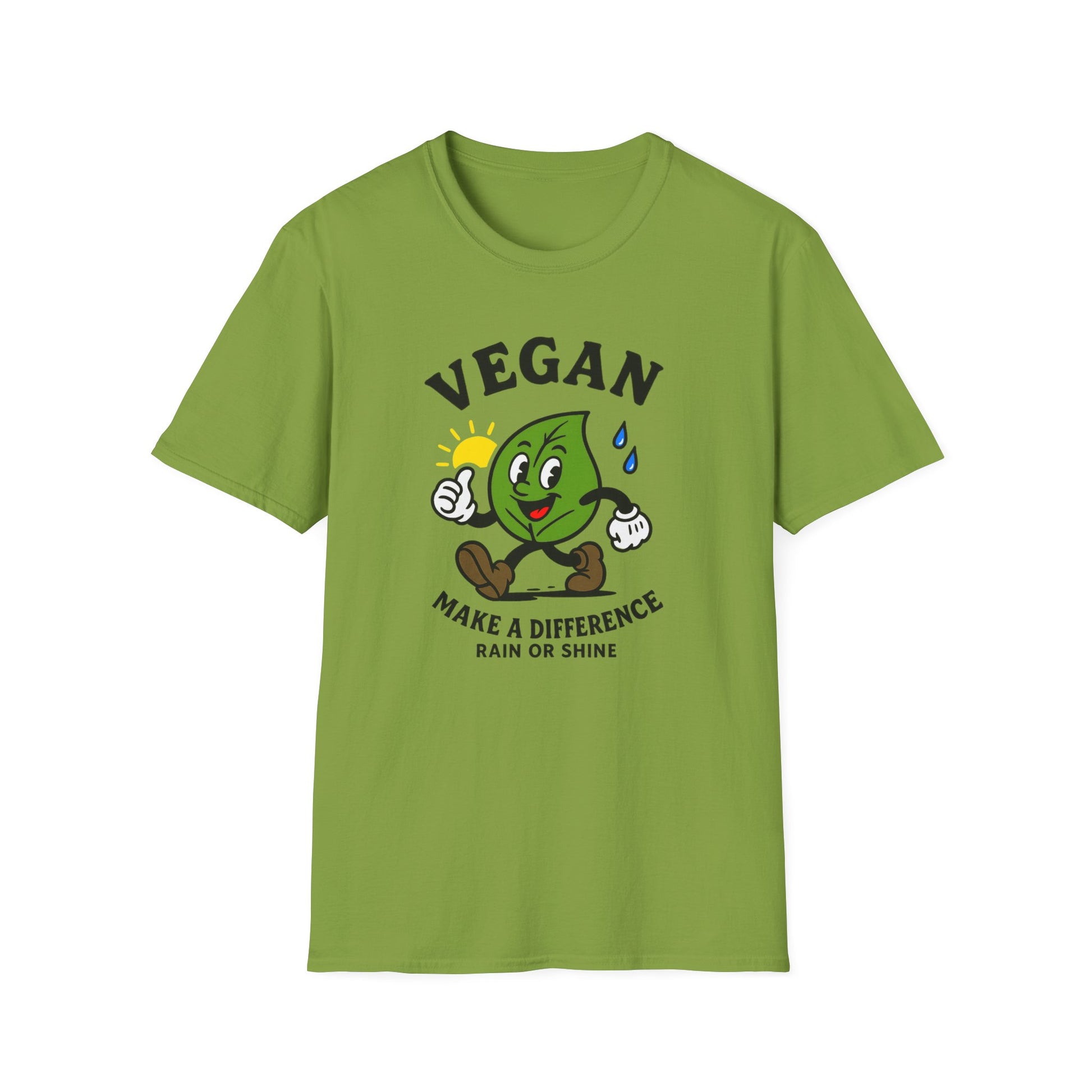 Vegan Awareness T-Shirt, Unisex Softstyle Tee, Eco-Friendly Fashion, Mail Carrier, Cute Vegan Gifts, Plant-Based Lifestyle Apparel, Postal Worker, Perfect for Earth Day