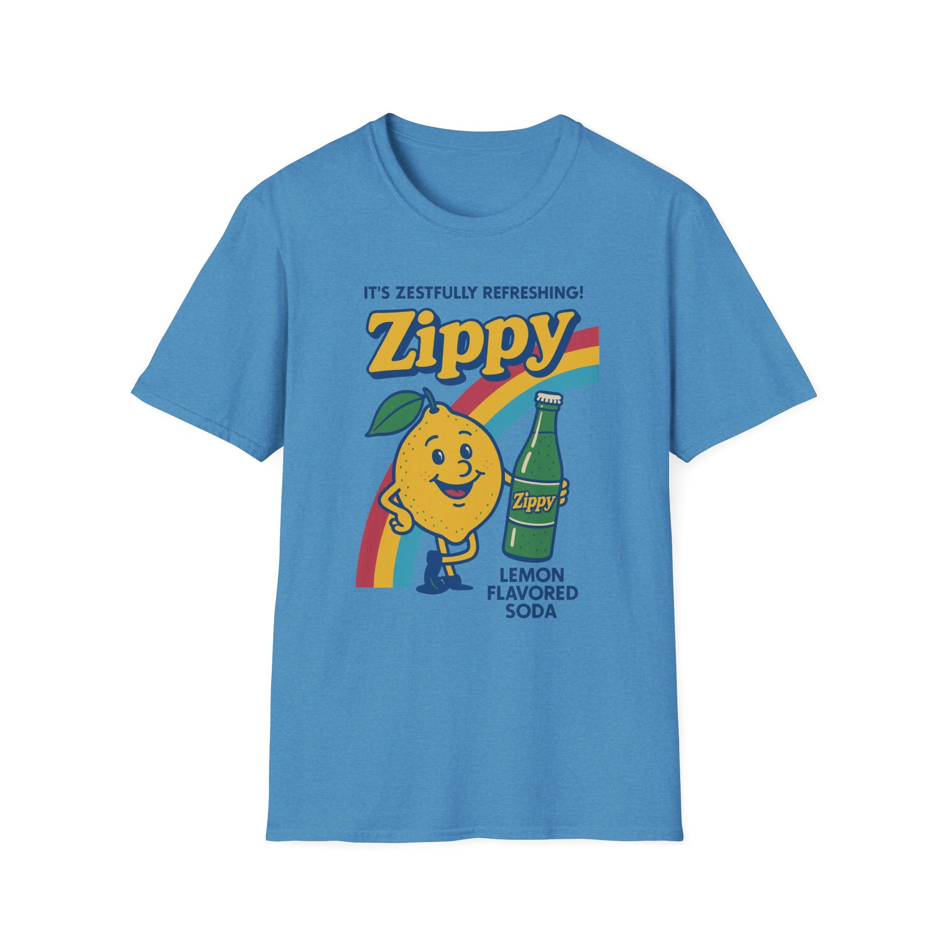 Zesty Lemon Soda T-Shirt, Retro Graphic Tee, Postal Worker, Mail Carrier, Unisex Summer Apparel, Fun Gift, Casual Wear, Lemonade Party Shirt