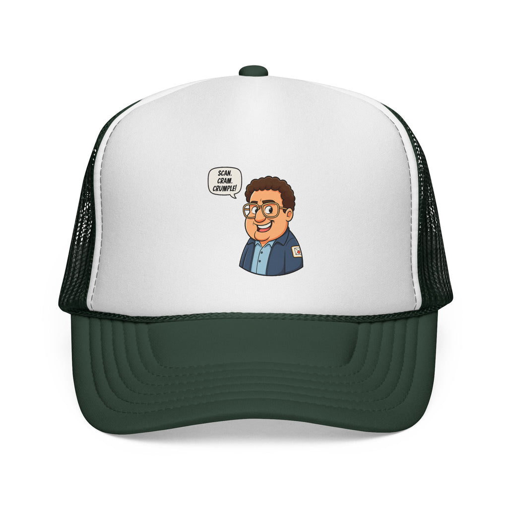 Whimsical Trucker Cap with Cartoon Design, Funny Hat for Casual Wear, Gift for Friends, Unique Cap for Summer Adventures