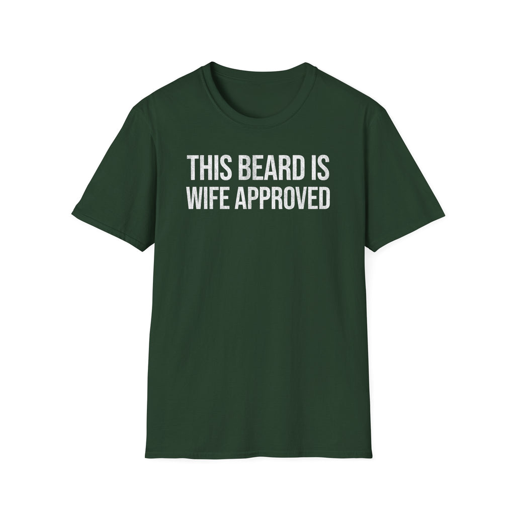 This Beard Is Wife Approved" Funny Beard Shirt for Husbands & Dads
