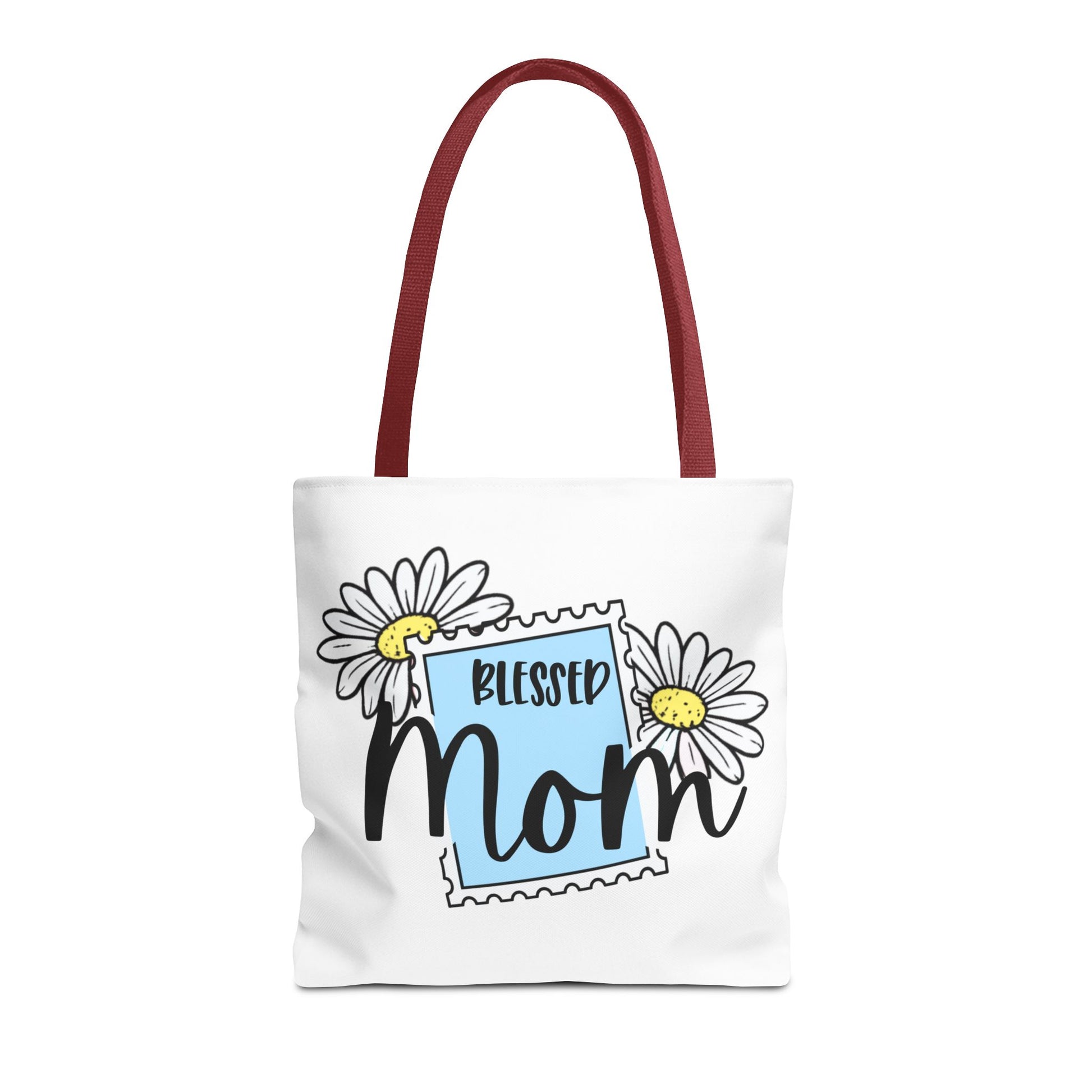 Blessed Mom Daisy Tote Bag — Floral Mother's Day Canvas Tote