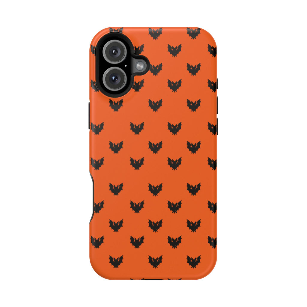 Halloween Design Durable Phone Case with Spooky Bat Design, Magnetic Impact-Resistant Case, Black Cat Pattern, Gift for Halloween, Phone Accessories, [...]