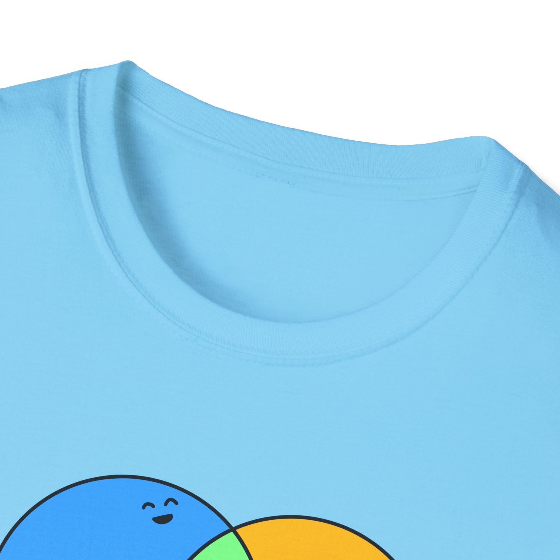 Venn Diagram Humor Postal T-Shirt, Fun Graphic Tee for Friends, Birthday Gift, Casual Wear, Relaxed Style, Laugh It Wear It