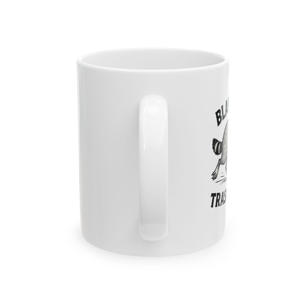 Blame The Trash Panda Ceramic Mug - Perfect for Animal Lovers, Funny Gift, Humor Mug, Home Decor, Coffee Cup