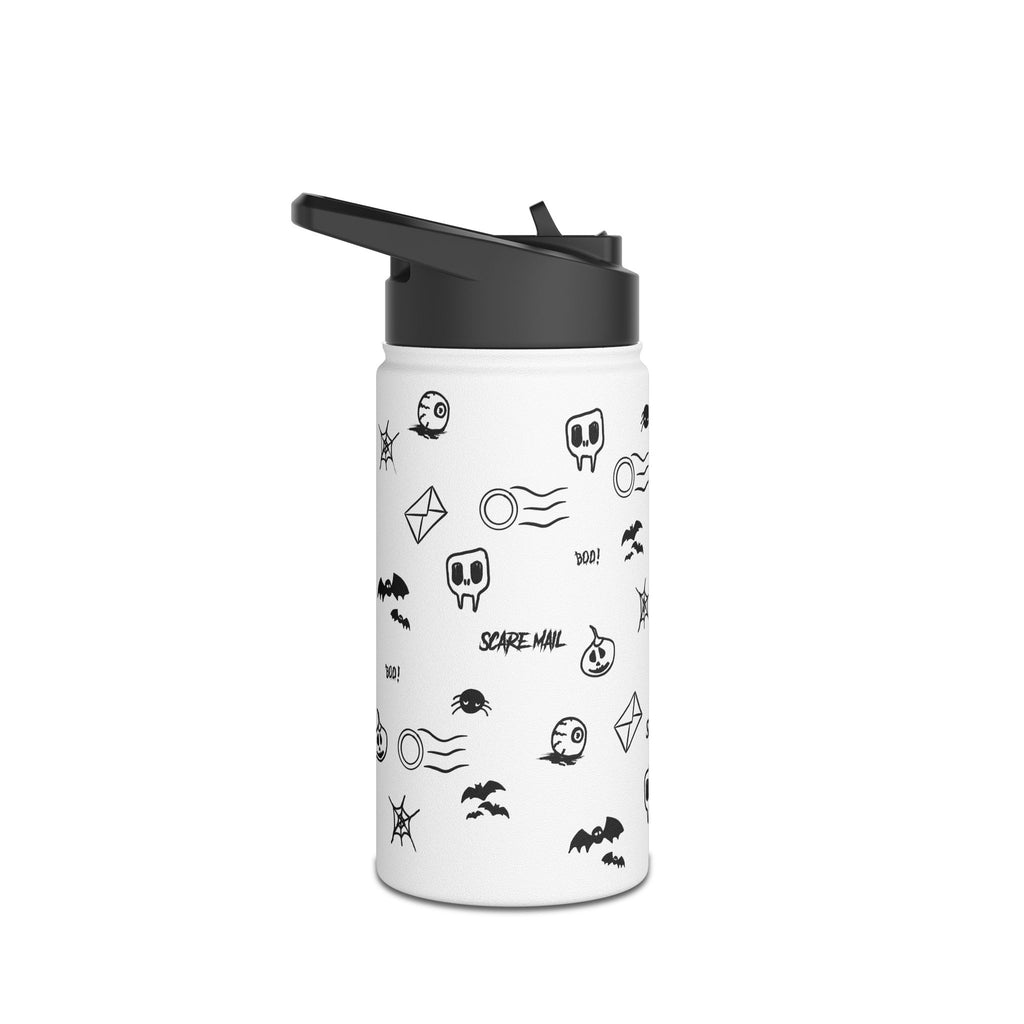 Spooky Scare Mail Design Stainless Steel Water Bottle for Halloween Lovers, Eco-Friendly Drinkware, Outdoor Hydration, Gift for Friends