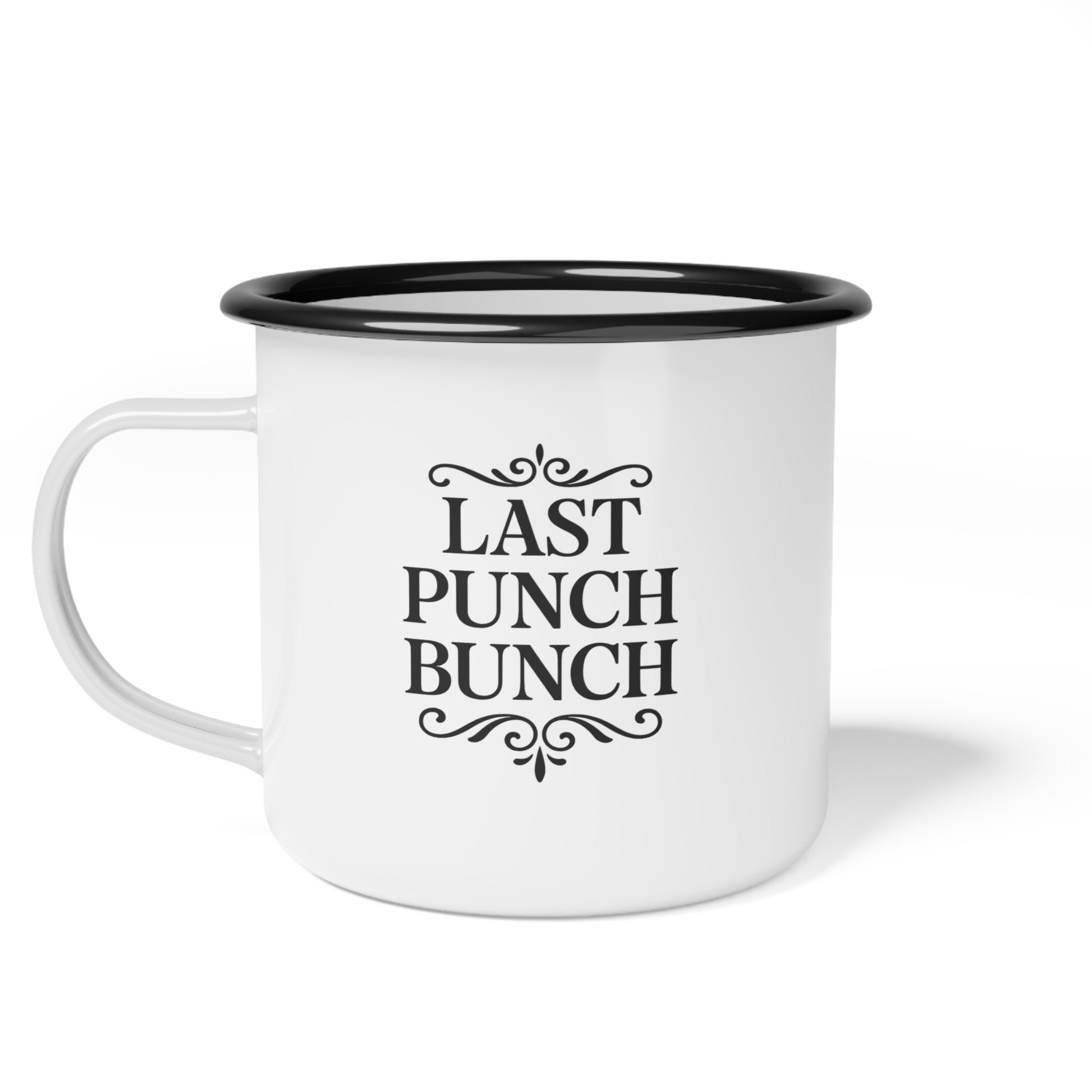Last Punch Bunch Enamel Camp Cup - Perfect for Outdoor Adventures, Gift Ideas For Retirees