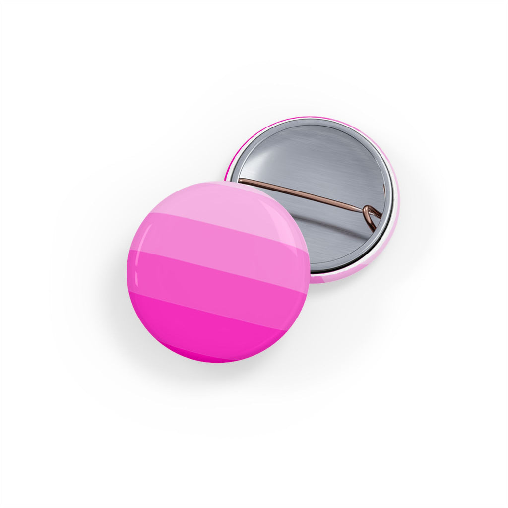 Breast Cancer Awareness Round Pin - Pink Gradient Awareness Button