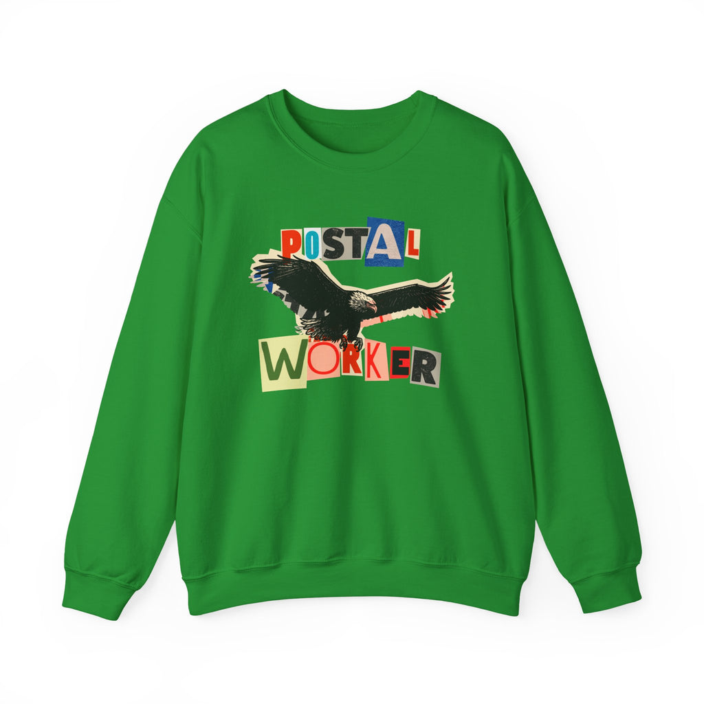 Postal Worker Ransom Letter Sweatshirt – Bold Eagle Graphic Sweatshirt for Proud Mail Carriers