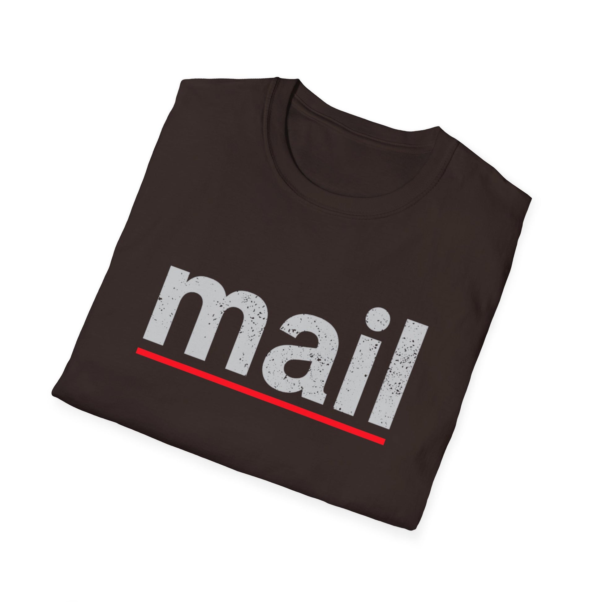 Mail-Themed Unisex T-Shirt, Casual Wear, Gift for Postal Workers, Unique Birthday Present, Fun Everyday Tee