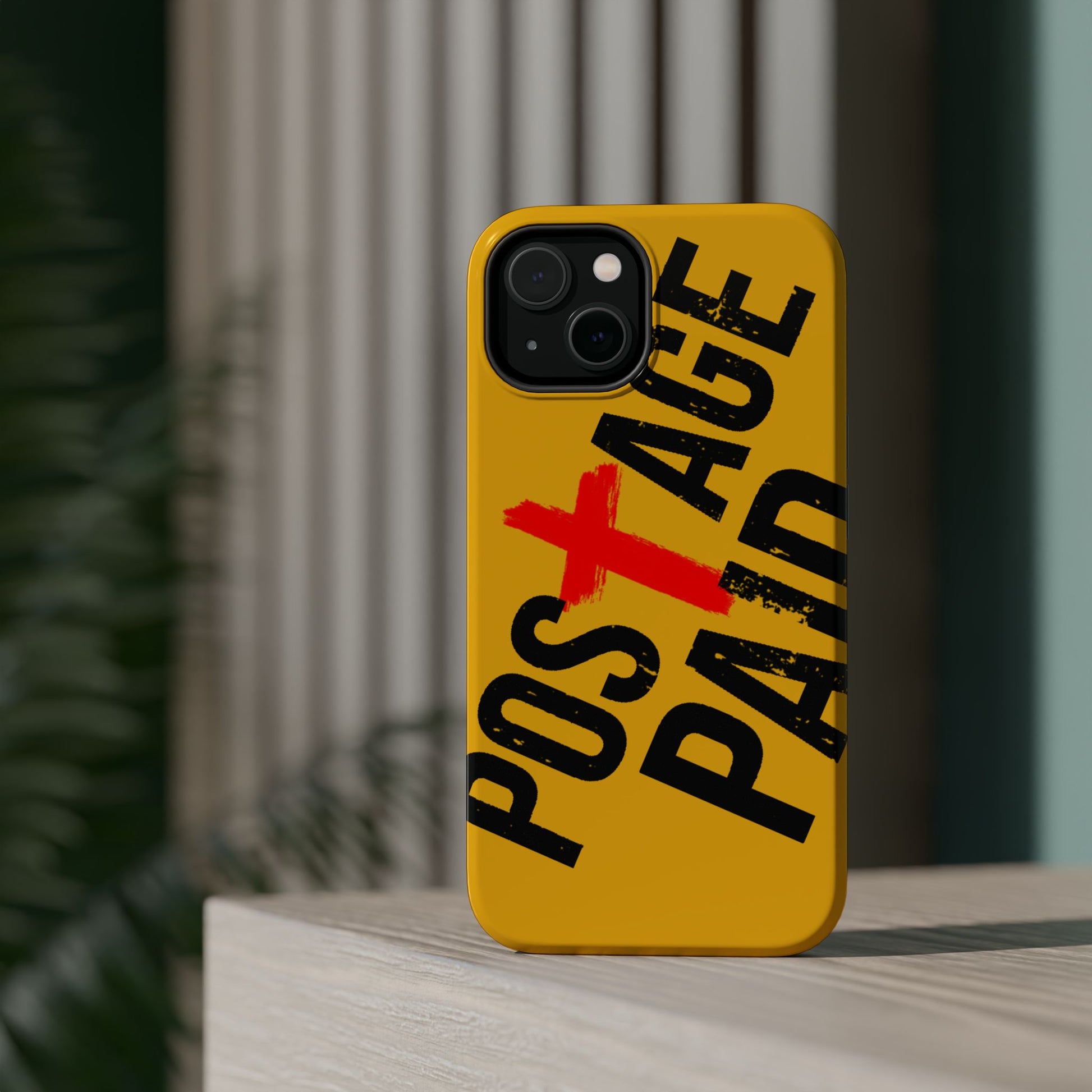 Impact-Resistant Phone Case - 'Postage Paid' Design, Inspiration Phone Case, Gifts For Faith Believers, Gifts For Postal Workers, Inspirational Gifts.