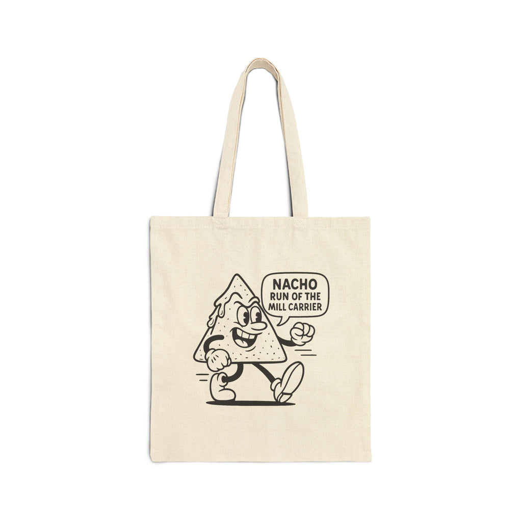 Playful Nacho Tote Bag | Funny Cotton Canvas Shopper, Gift for Food Lovers, Grocery Bag, Eco-Friendly, Cute Carryall