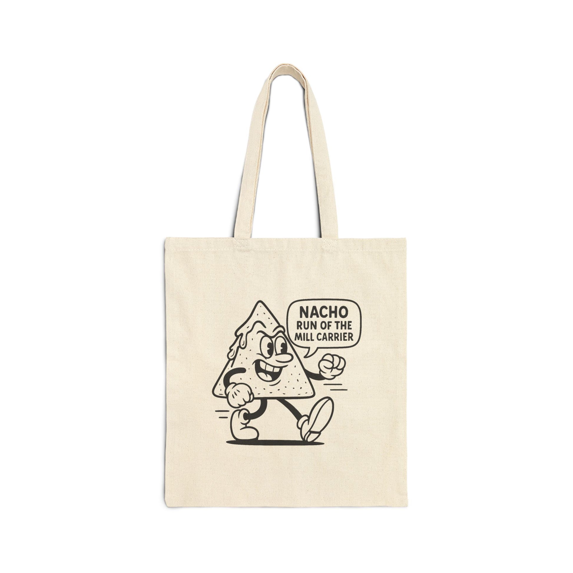 Playful Nacho Tote Bag | Funny Cotton Canvas Shopper, Gift for Food Lovers, Grocery Bag, Eco-Friendly, Cute Carryall