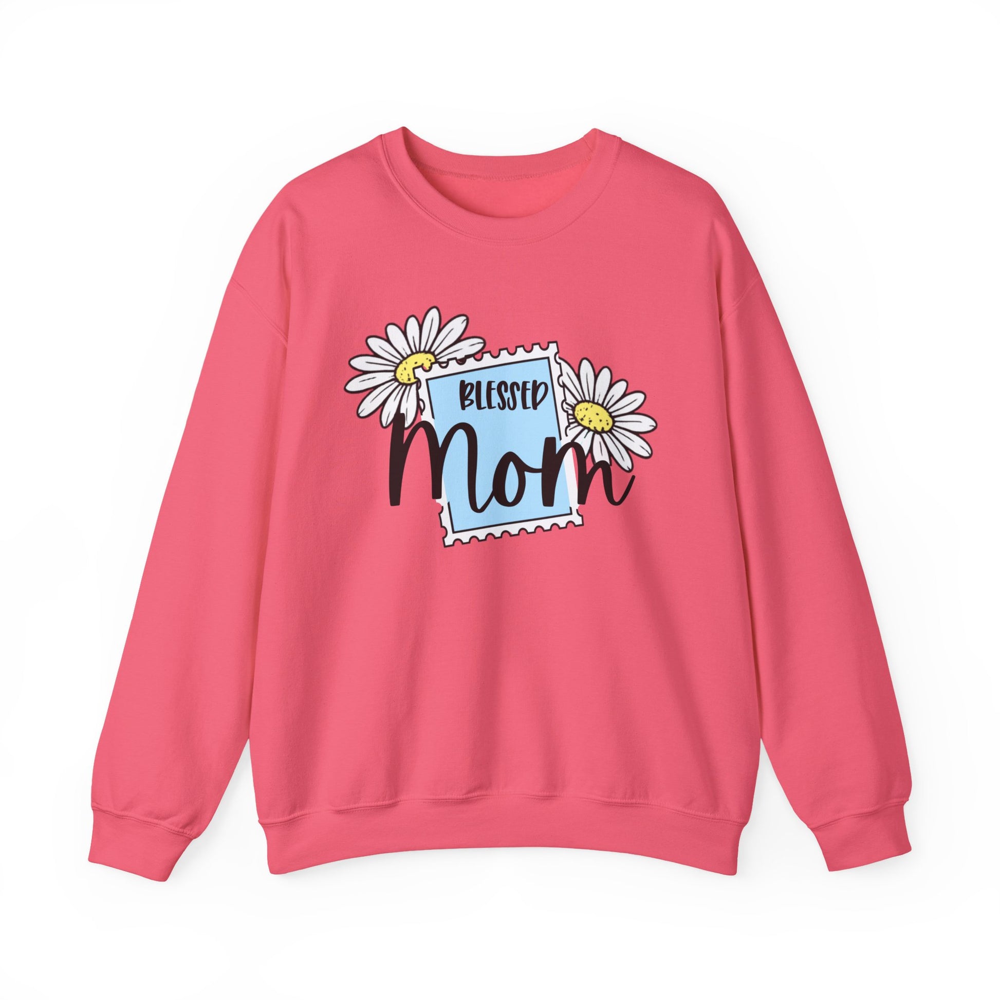 Blessed Mom Sweatshirt – Cute Mother’s Day Gift for Mom | Minimalist Stamp Design Crewneck | Mama Gift, Gift for Her