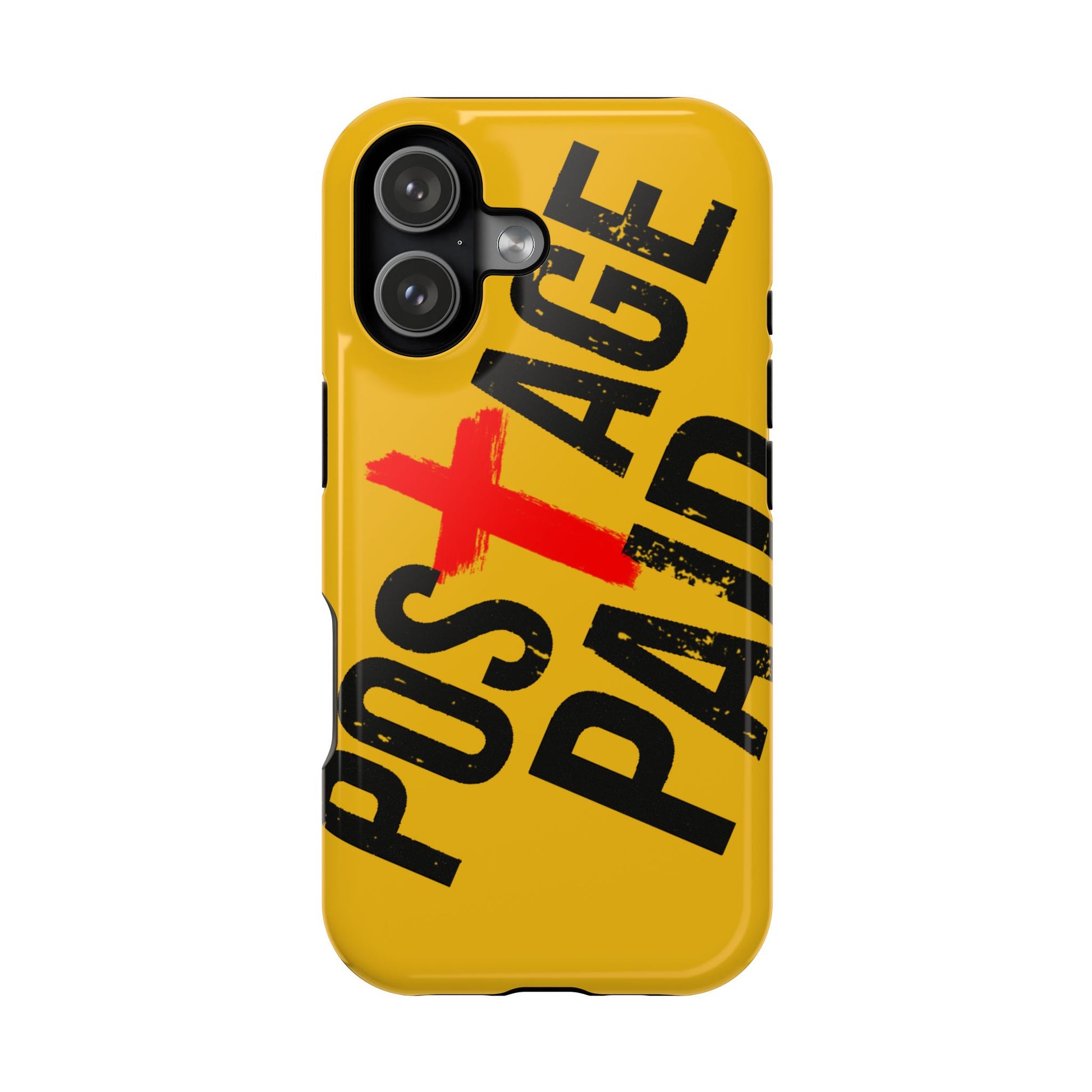 Impact-Resistant Phone Case - 'Postage Paid' Design, Inspiration Phone Case, Gifts For Faith Believers, Gifts For Postal Workers, Inspirational Gifts.