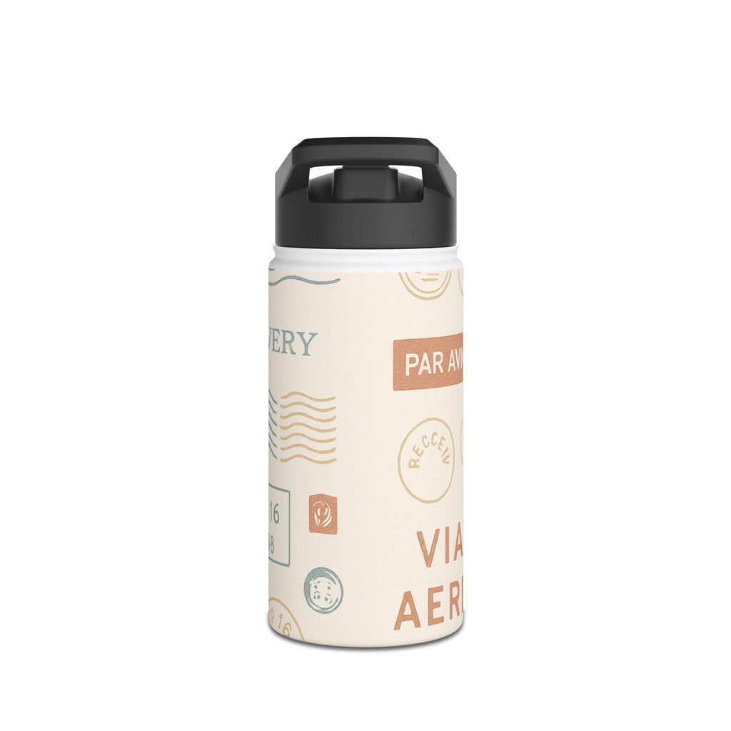 Vintage-Inspired Stainless Steel Water Bottle, Eco-Friendly Travel, Fitness Hydration, Gift for Adventurers, Cool Drinkware