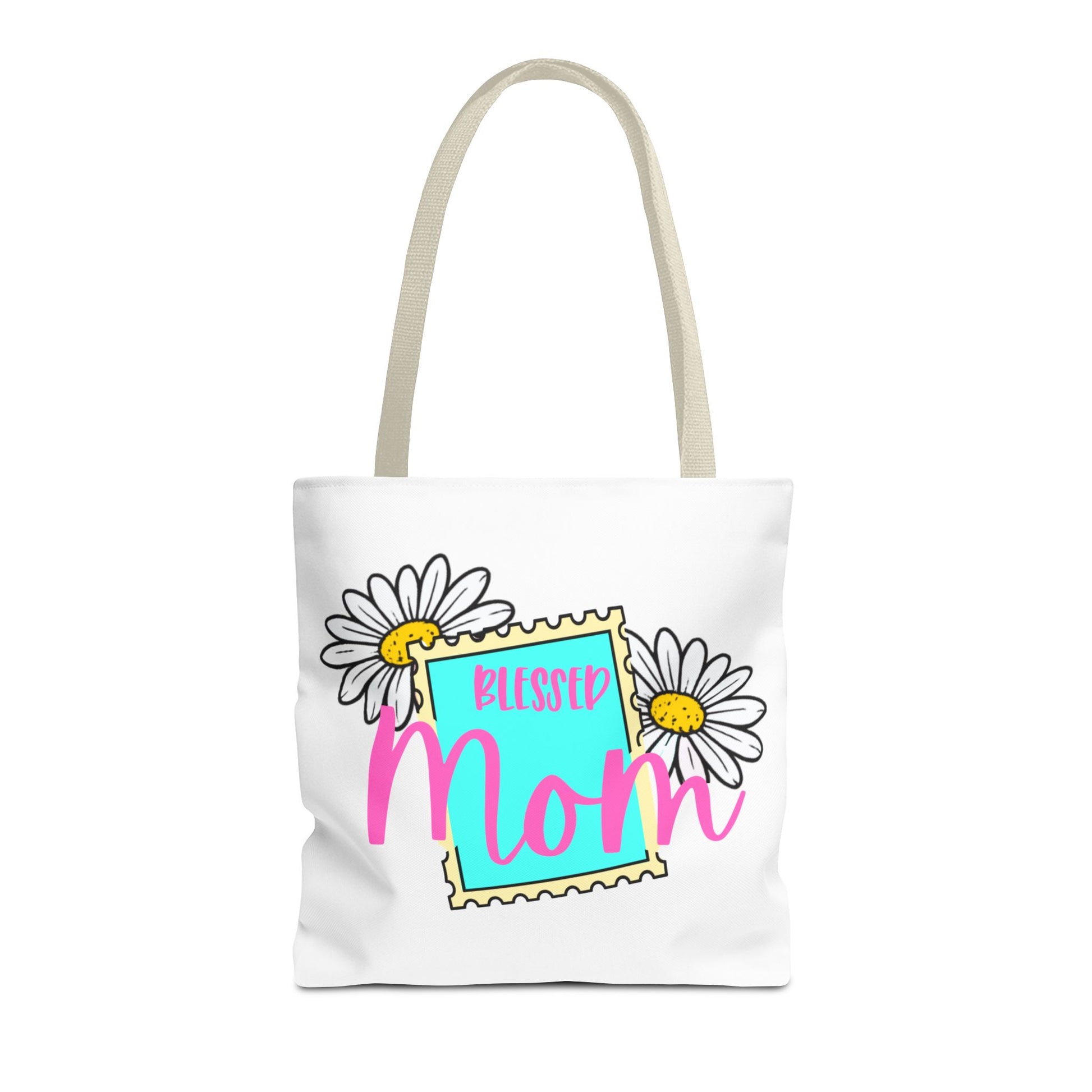Blessed Mom Daisy Tote Bag – Floral Mother’s Day Gift