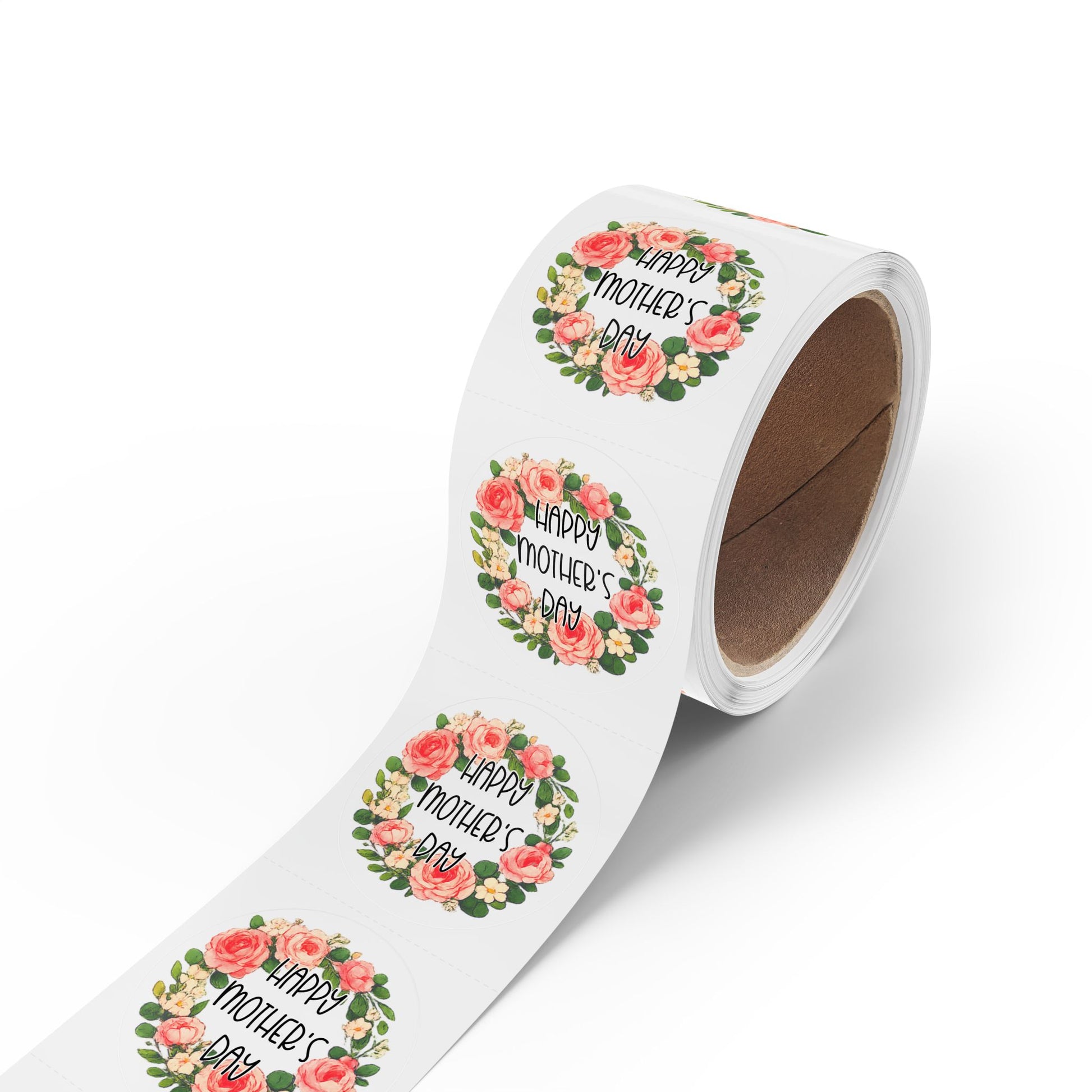 Cute Happy Mother's Day Sticker Labels — Roll of Decorative Mother’s Day Gift Seals