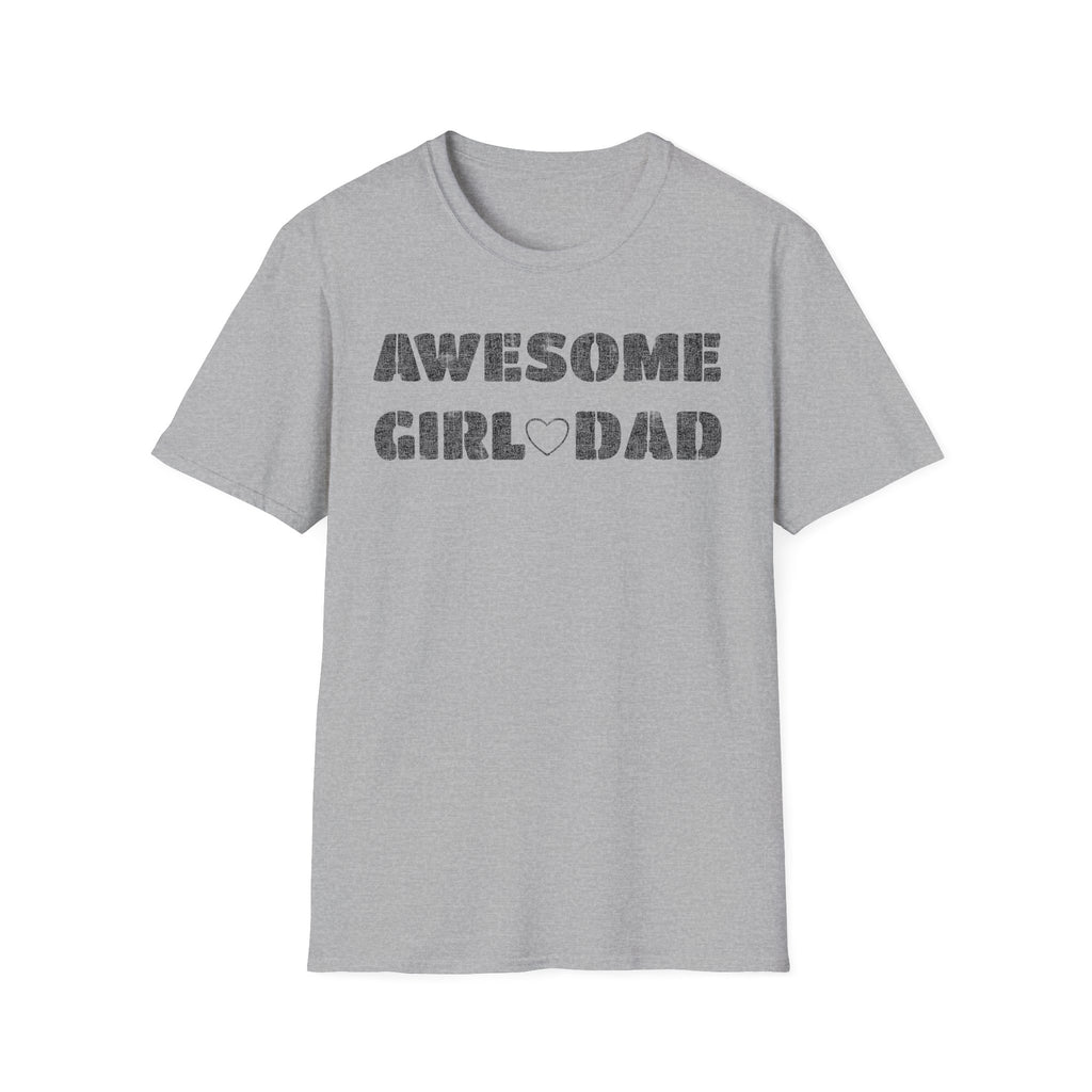 Awesome Girl Dad T-Shirt — Vintage Stencil Father’s Day Tee