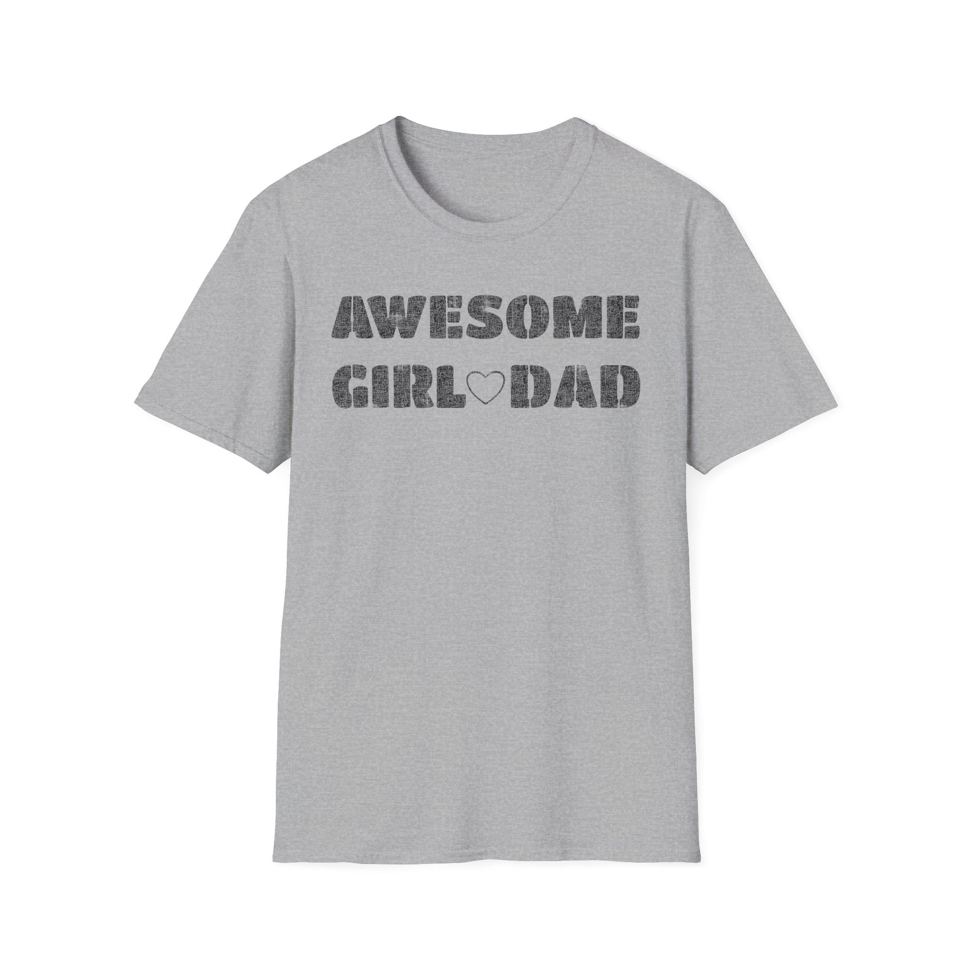 Awesome Girl Dad T-Shirt — Vintage Stencil Father’s Day Tee