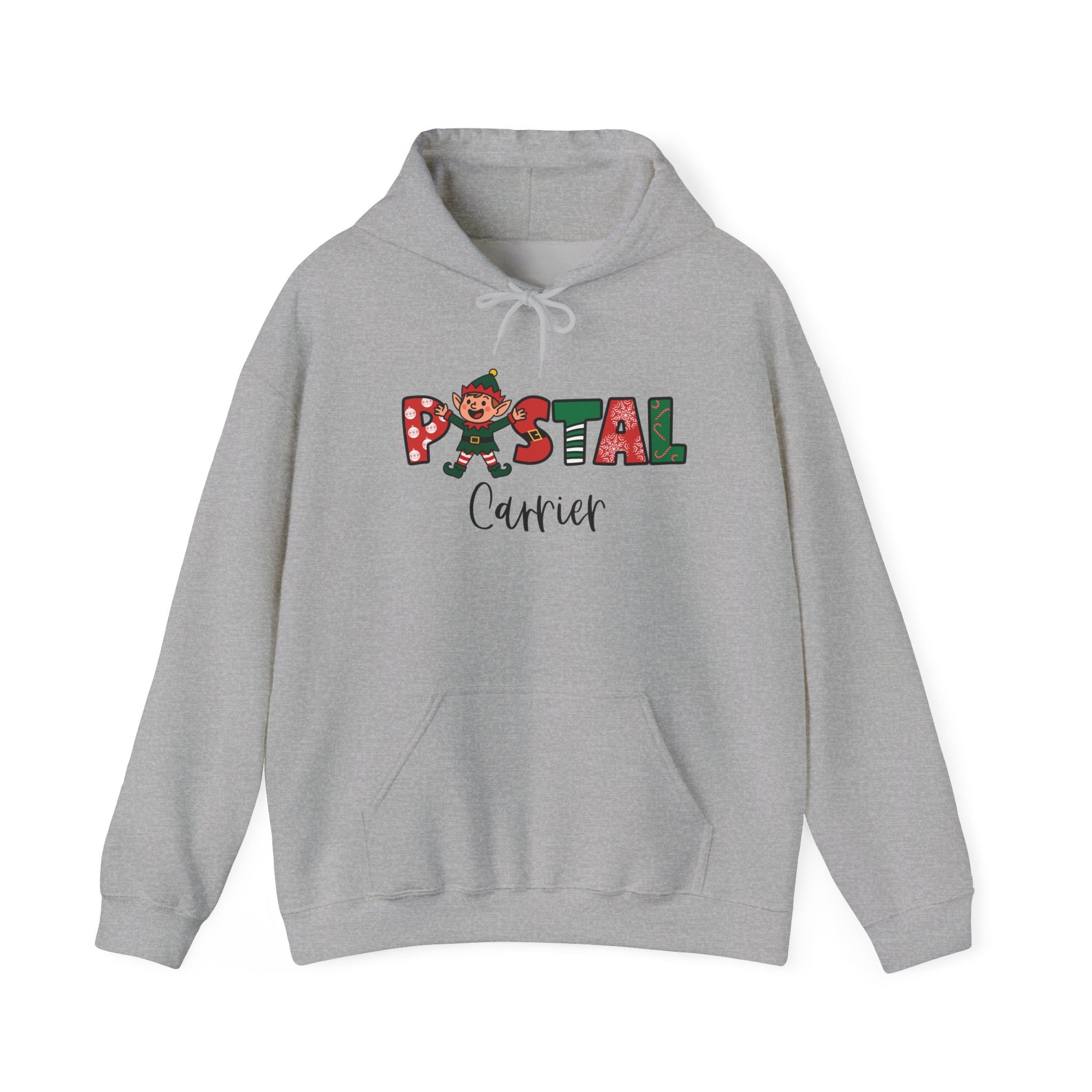 Postal Carrier Design Festive Postal Carrier Hooded Sweatshirt