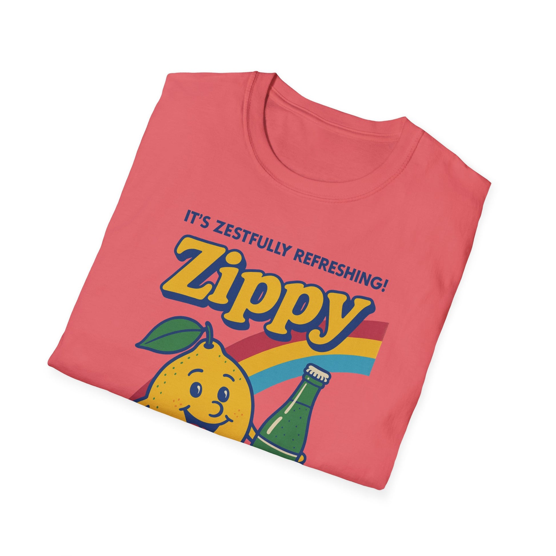 Zesty Lemon Soda T-Shirt, Retro Graphic Tee, Postal Worker, Mail Carrier, Unisex Summer Apparel, Fun Gift, Casual Wear, Lemonade Party Shirt