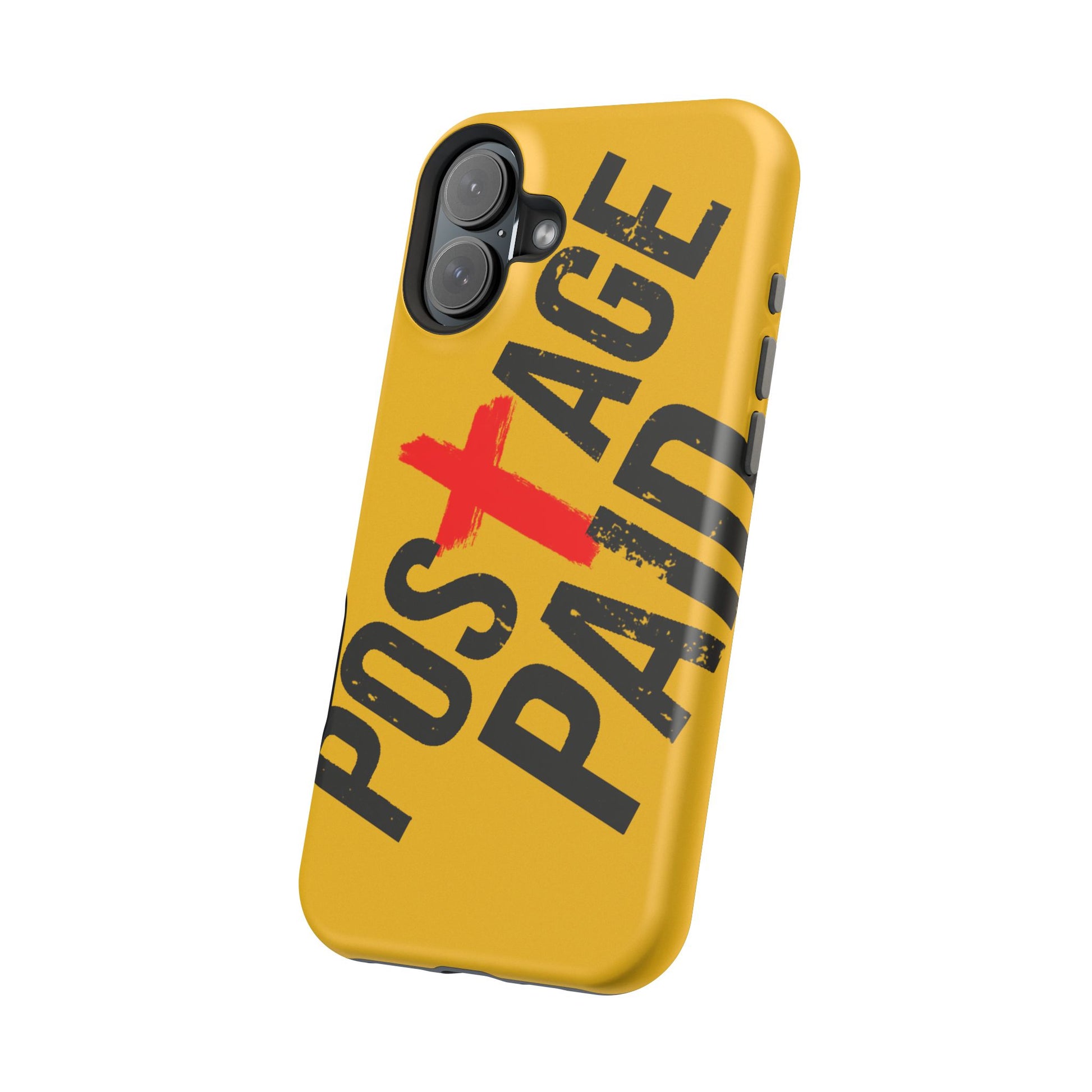 Impact-Resistant Phone Case - 'Postage Paid' Design, Inspiration Phone Case, Gifts For Faith Believers, Gifts For Postal Workers, Inspirational Gifts.
