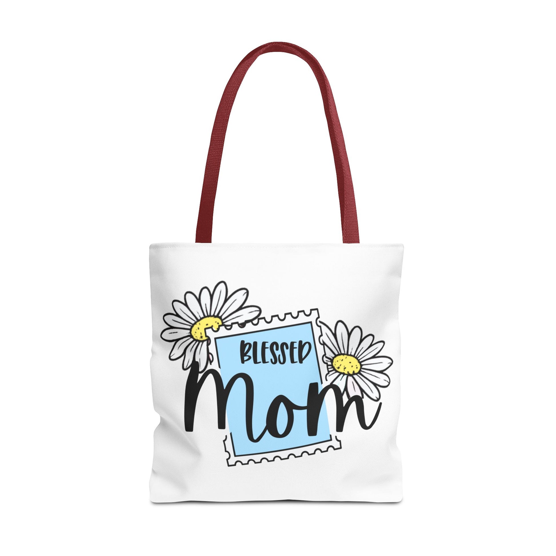 Blessed Mom Daisy Tote Bag — Floral Mother's Day Canvas Tote