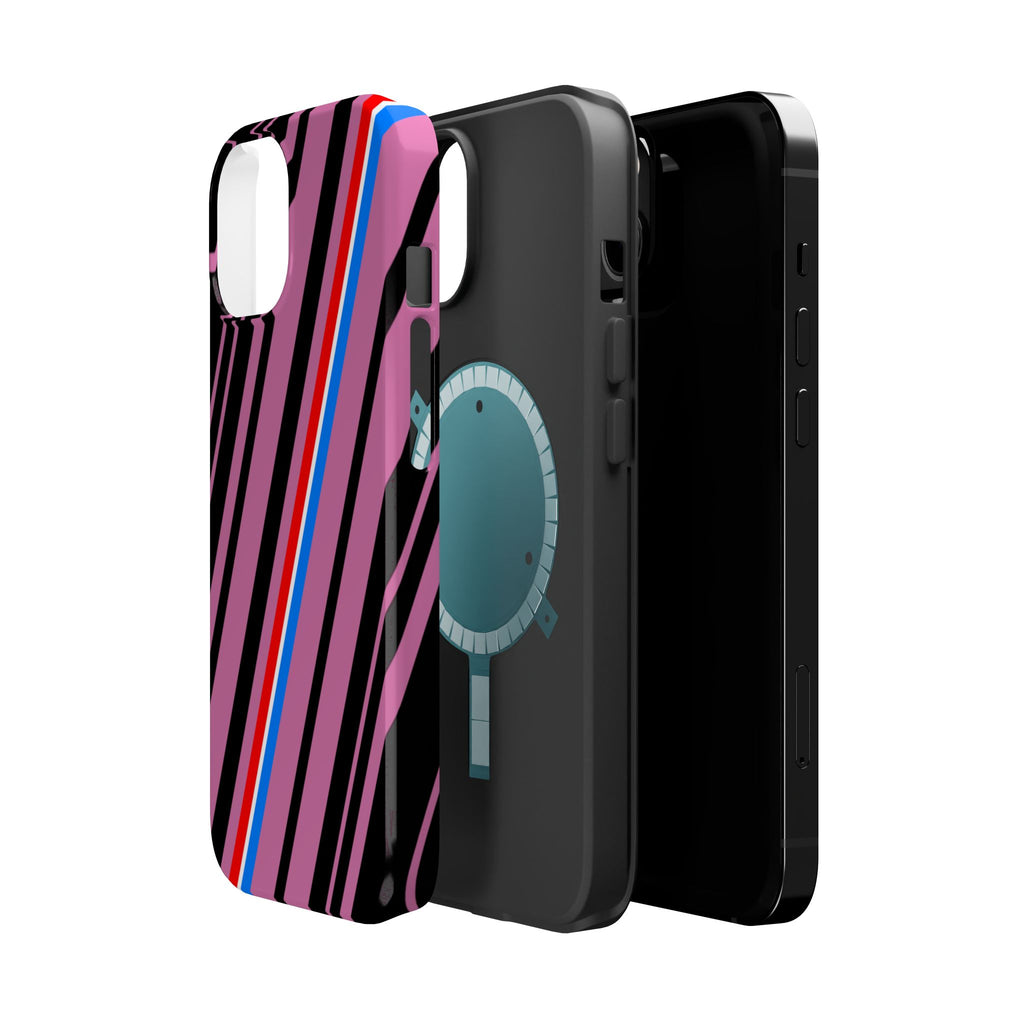 Vibrant Magnetic Phone Cases for Impact Resistance, Phone Protection, Gift for Tech Lovers, Postal Workers, Colorful Barcode Cases