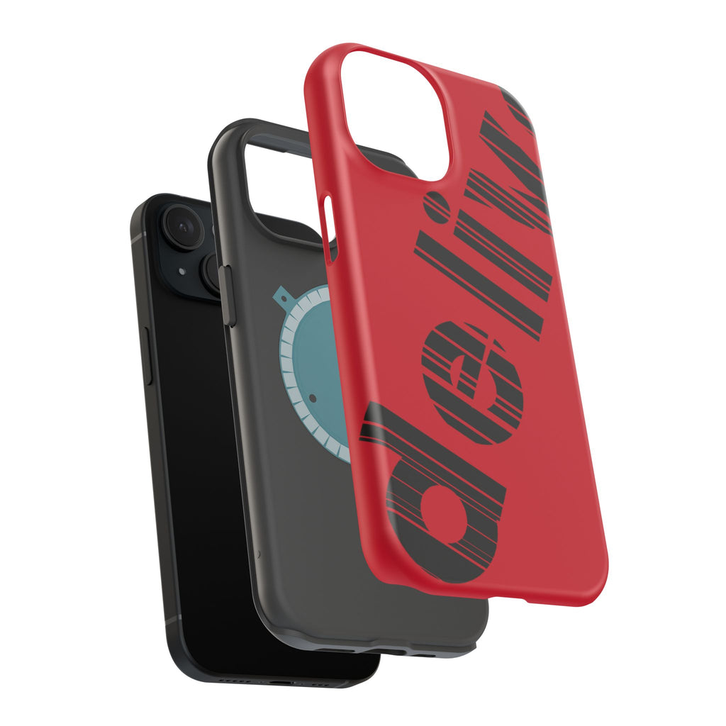 “Delivered” Magnetic Phone Cases, Impact-Resistant Phone Covers for Teens, Gift for Friends, Unique Cell Phone Accessories, Red Design, Custom [...]