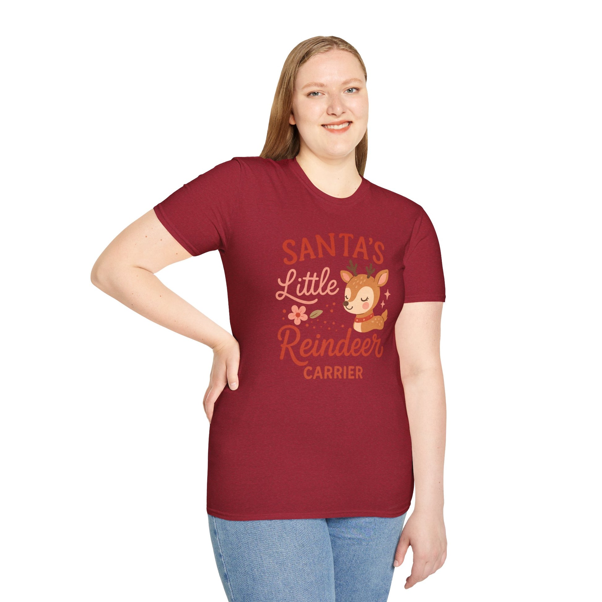 Santa's Little Reindeer Carrier T-Shirt