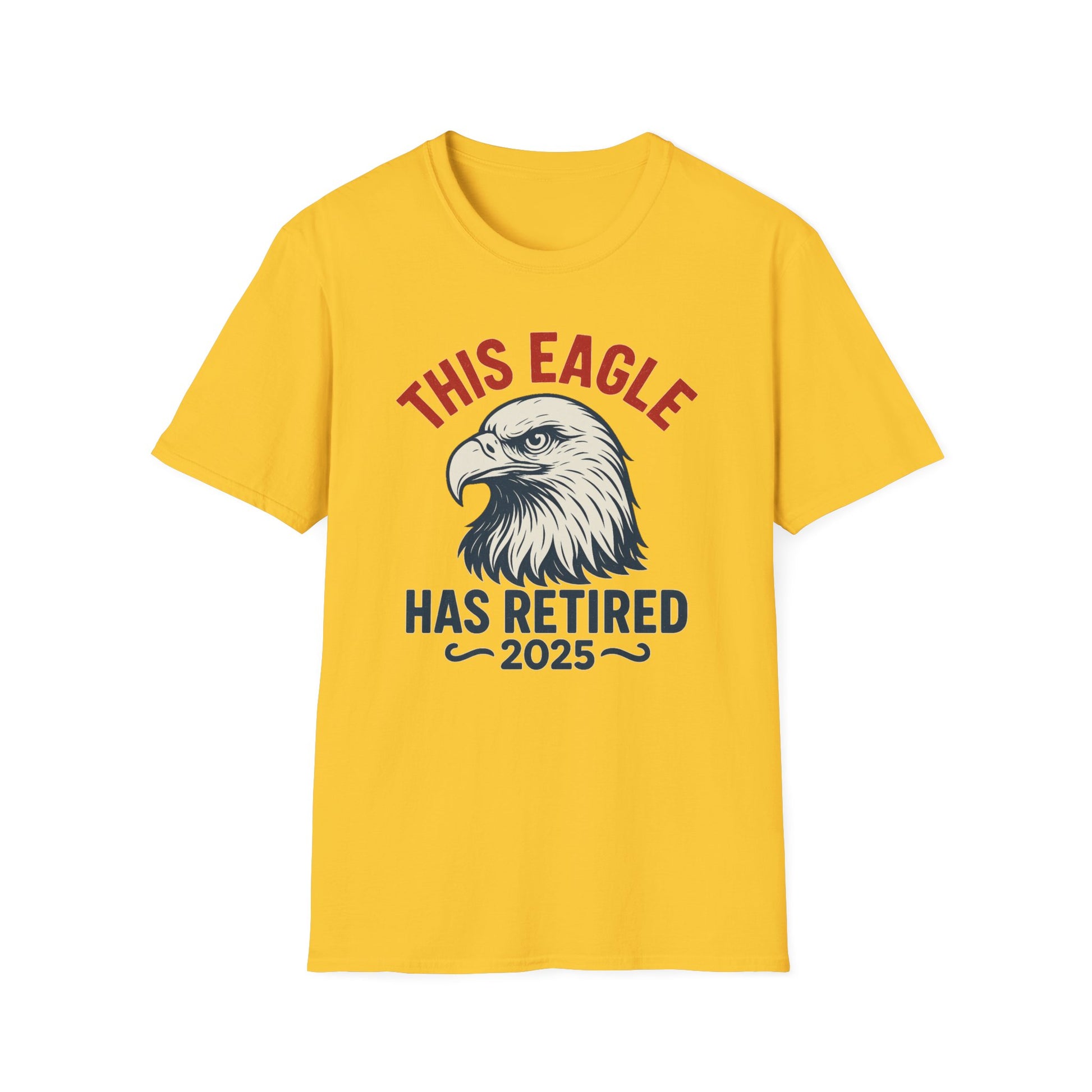 This Eagle Has Retired 2025 - Funny Eagle Retirement T-Shirt, Postal Retirement Gifts, Gifts For Postal Workers