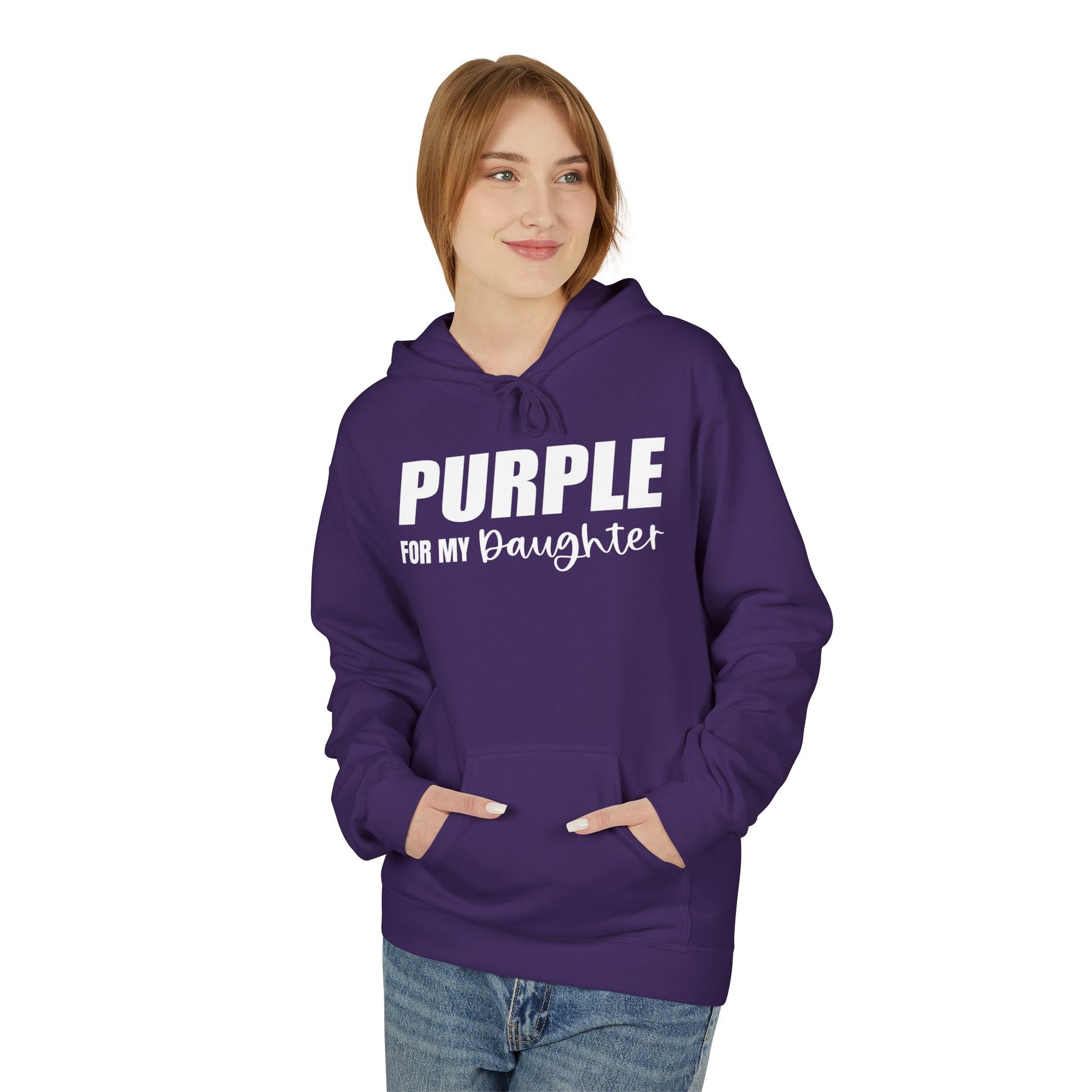 Purple For My Daughter Hoodie — Awareness & Support Pullover