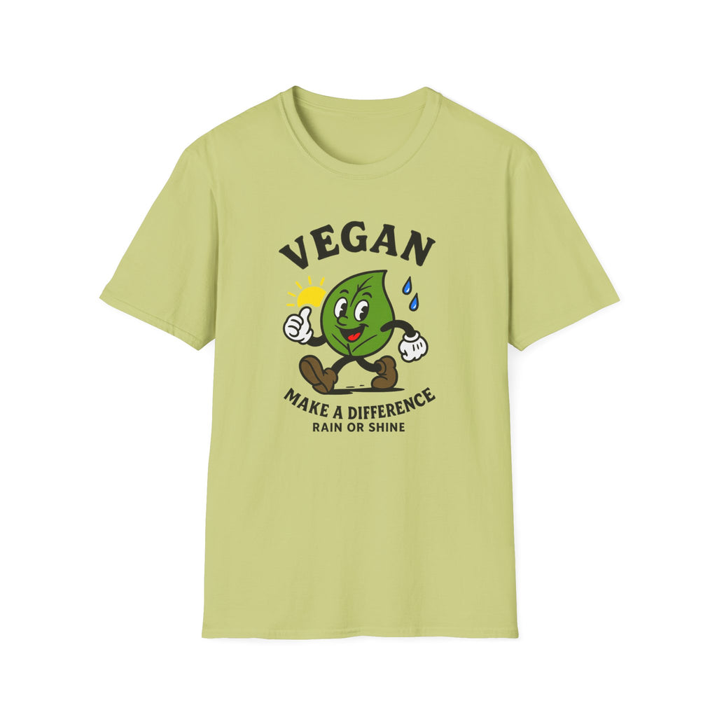Vegan Awareness T-Shirt, Unisex Softstyle Tee, Eco-Friendly Fashion, Mail Carrier, Cute Vegan Gifts, Plant-Based Lifestyle Apparel, Postal Worker, Perfect for Earth Day