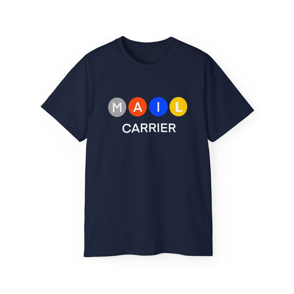Mail Carrier T-Shirt — Colorful Bubble Graphic Design