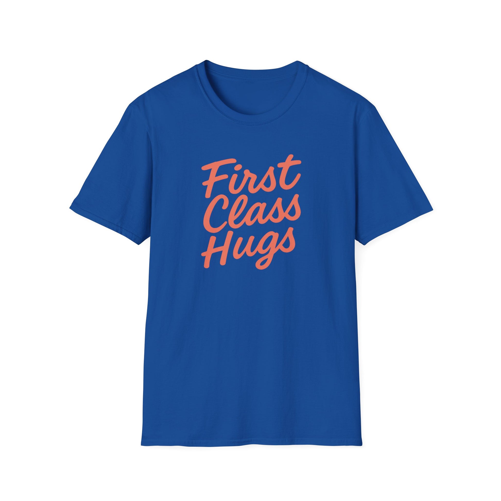 First Class Hugs Unisex Softstyle T-Shirt, Cute Gift for Friends, Cozy Casual Wear, Perfect for Birthdays, Family Gatherings, Everyday [...]