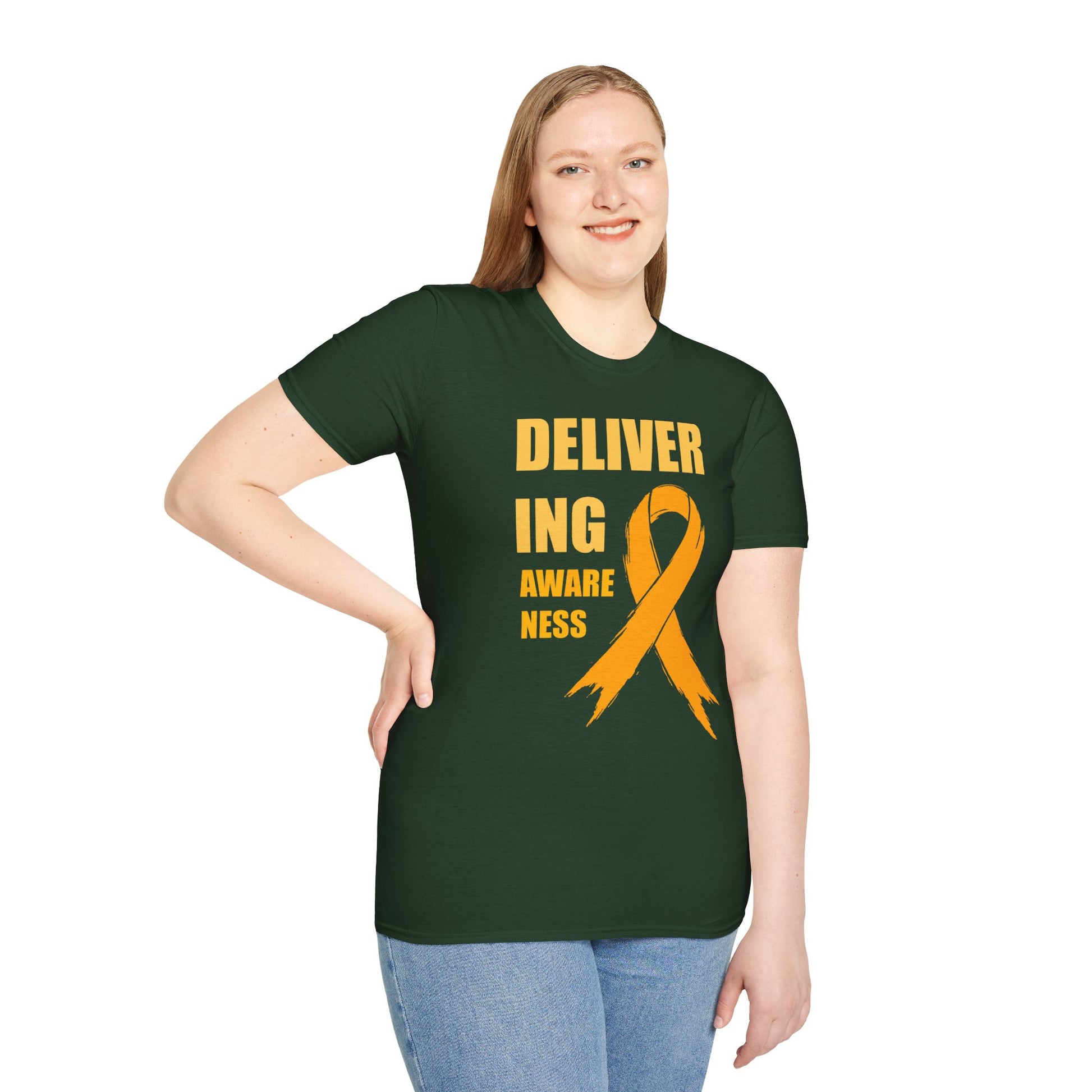 Childhood Cancer Awareness Shirt – Delivering Awareness Gold Ribbon Support Tee