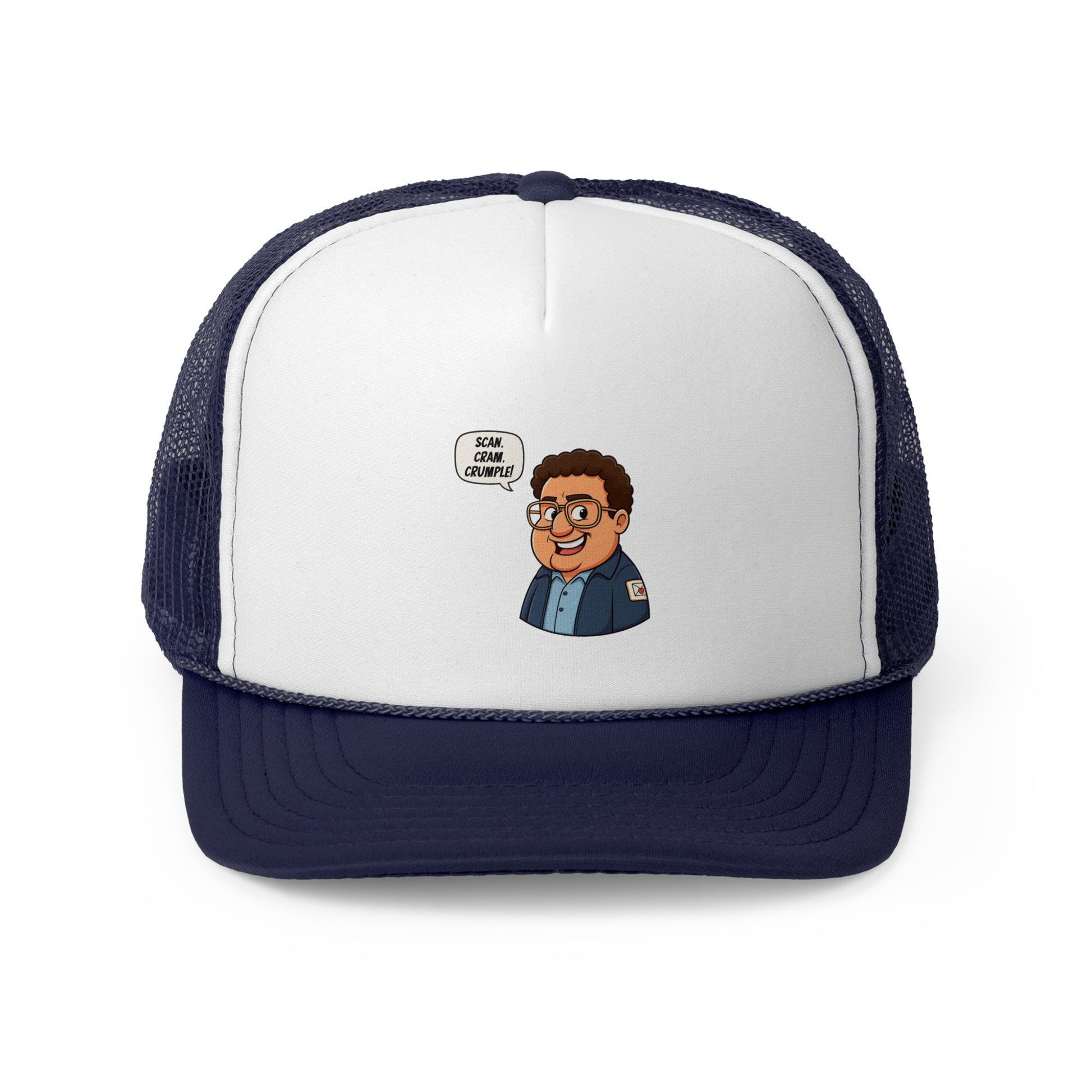 Whimsical Trucker Cap with Cartoon Design, Funny Hat for Casual Wear, Gift for Friends, Unique Cap for Summer Adventures
