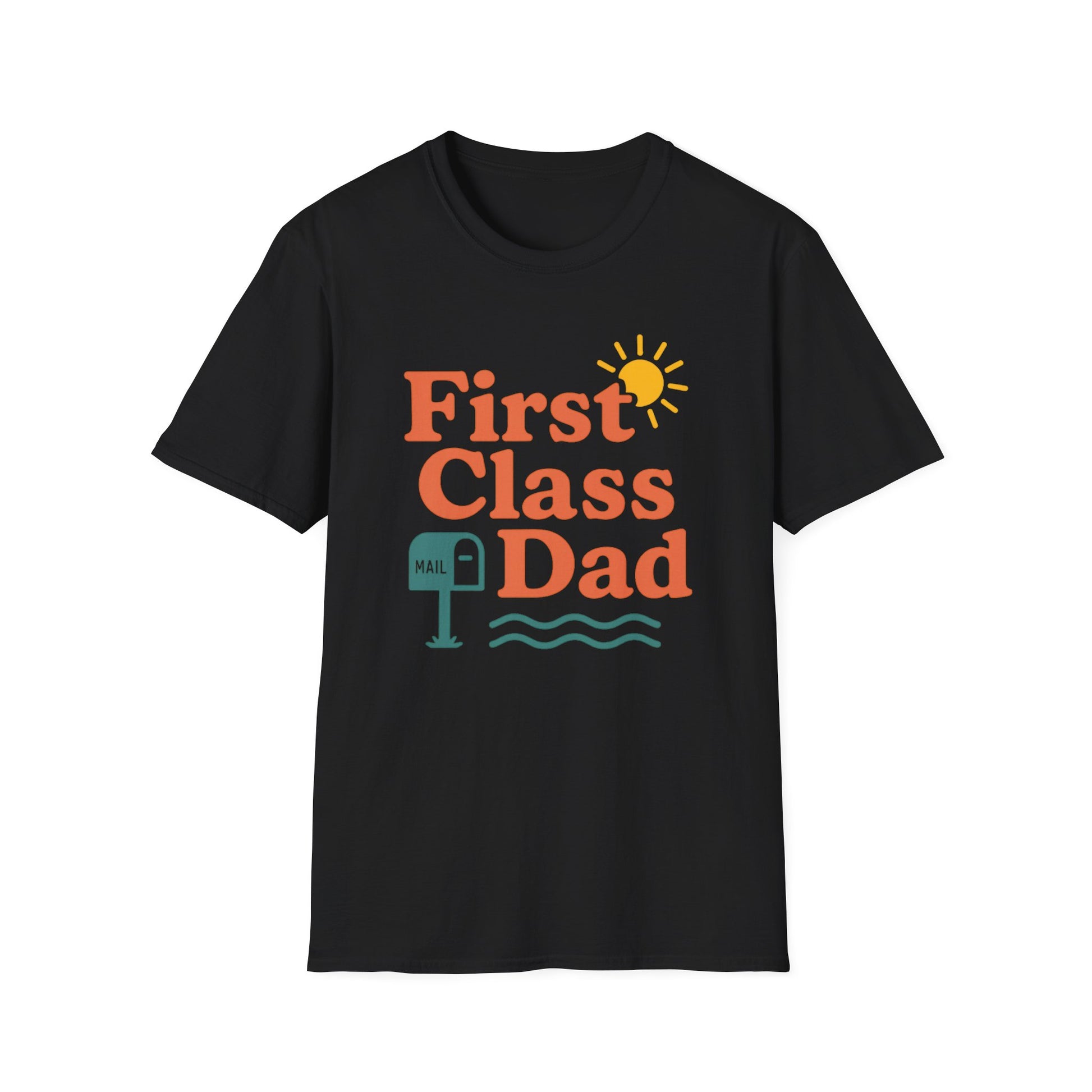 First Class Dad T-Shirt, Father's Day Gift, Unisex Tee, Softstyle Shirt, Cool Dad Apparel, Summer Wear